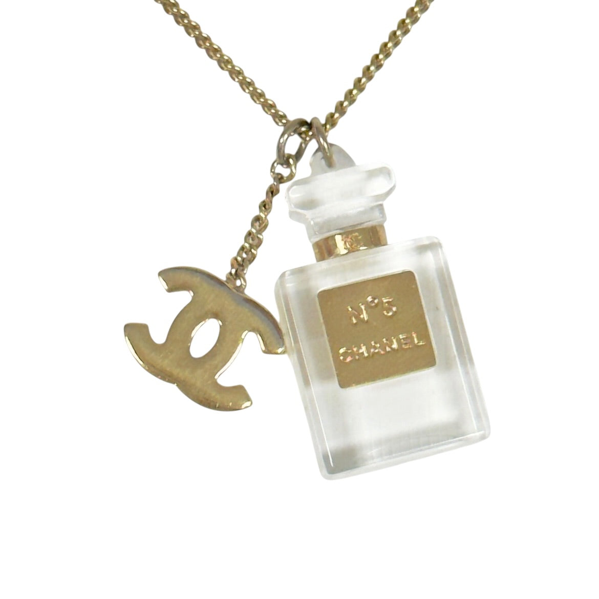 CHANEL 中古 CC 香水瓶 頸鏈