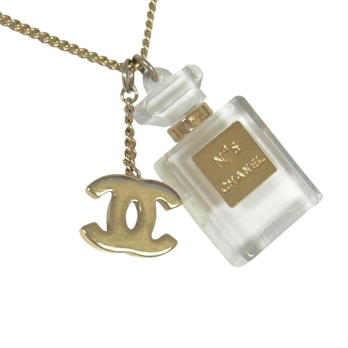 CHANEL 中古 CC 香水瓶 頸鏈