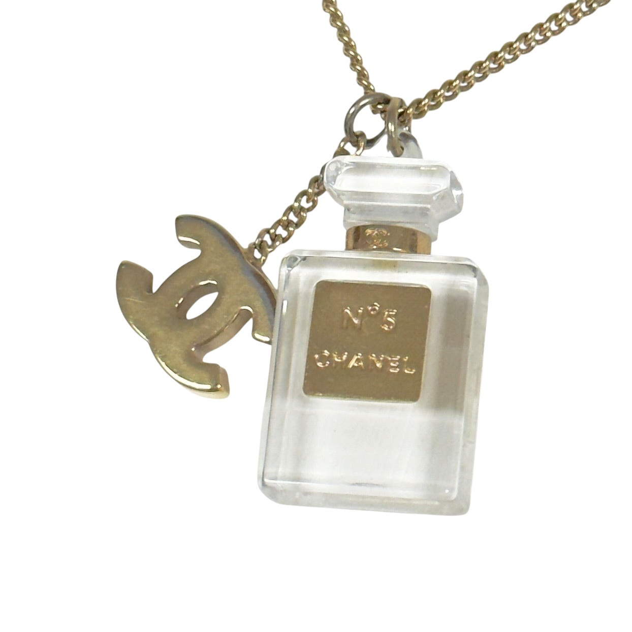 CHANEL 中古 CC 香水瓶 頸鏈