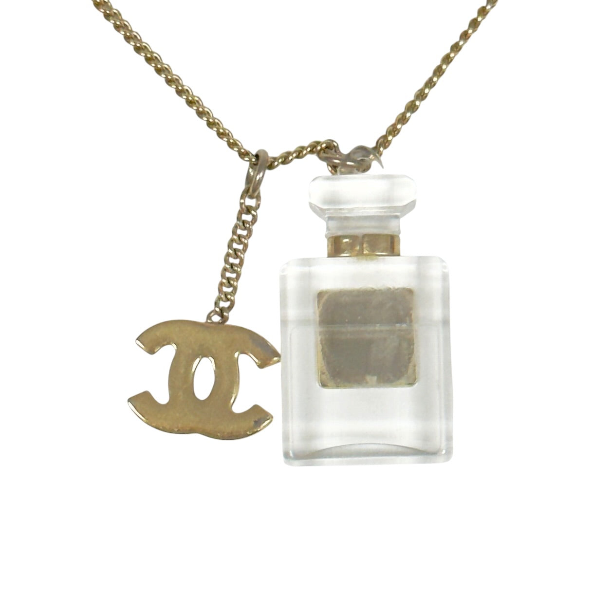 CHANEL 中古 CC 香水瓶 頸鏈