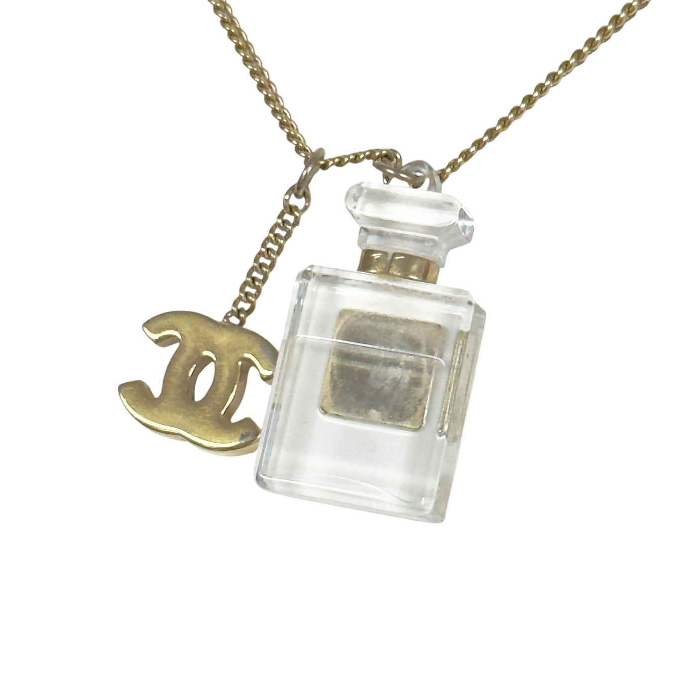 CHANEL 中古 CC 香水瓶 頸鏈