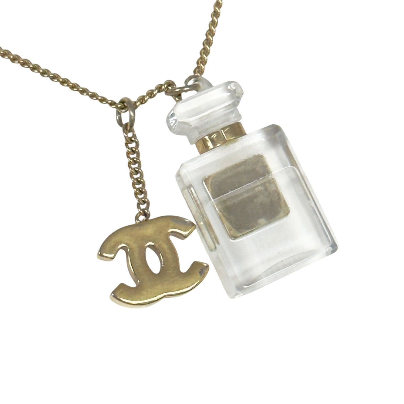 CHANEL 中古 CC 香水瓶 頸鏈