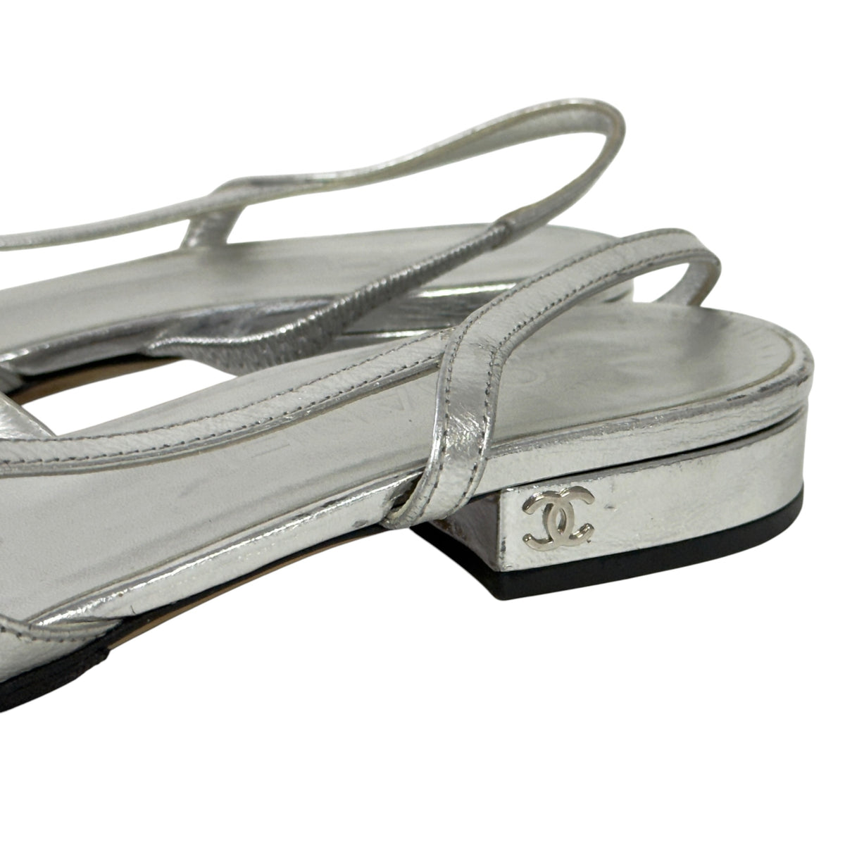 CHANEL CC Slingbacks 平底鞋