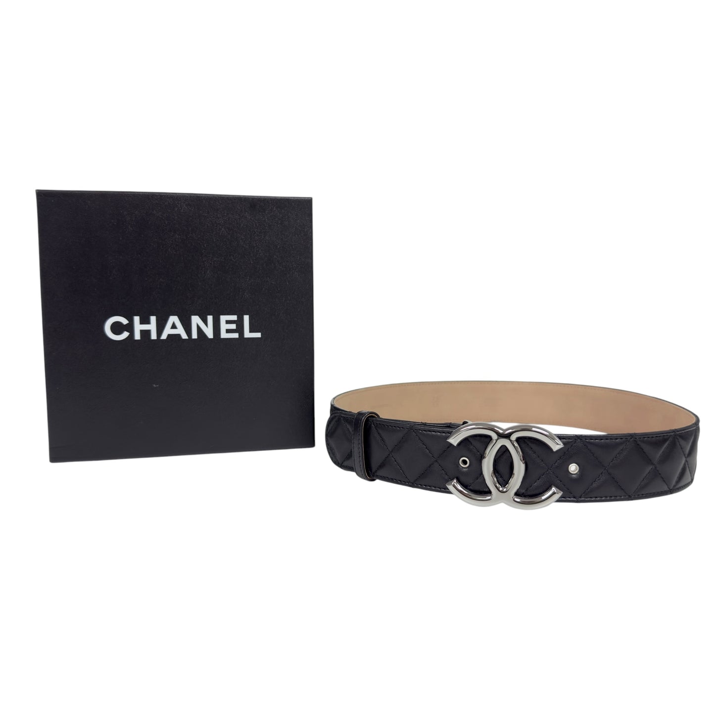 CHANEL CC 菱格紋 腰帶 38mm