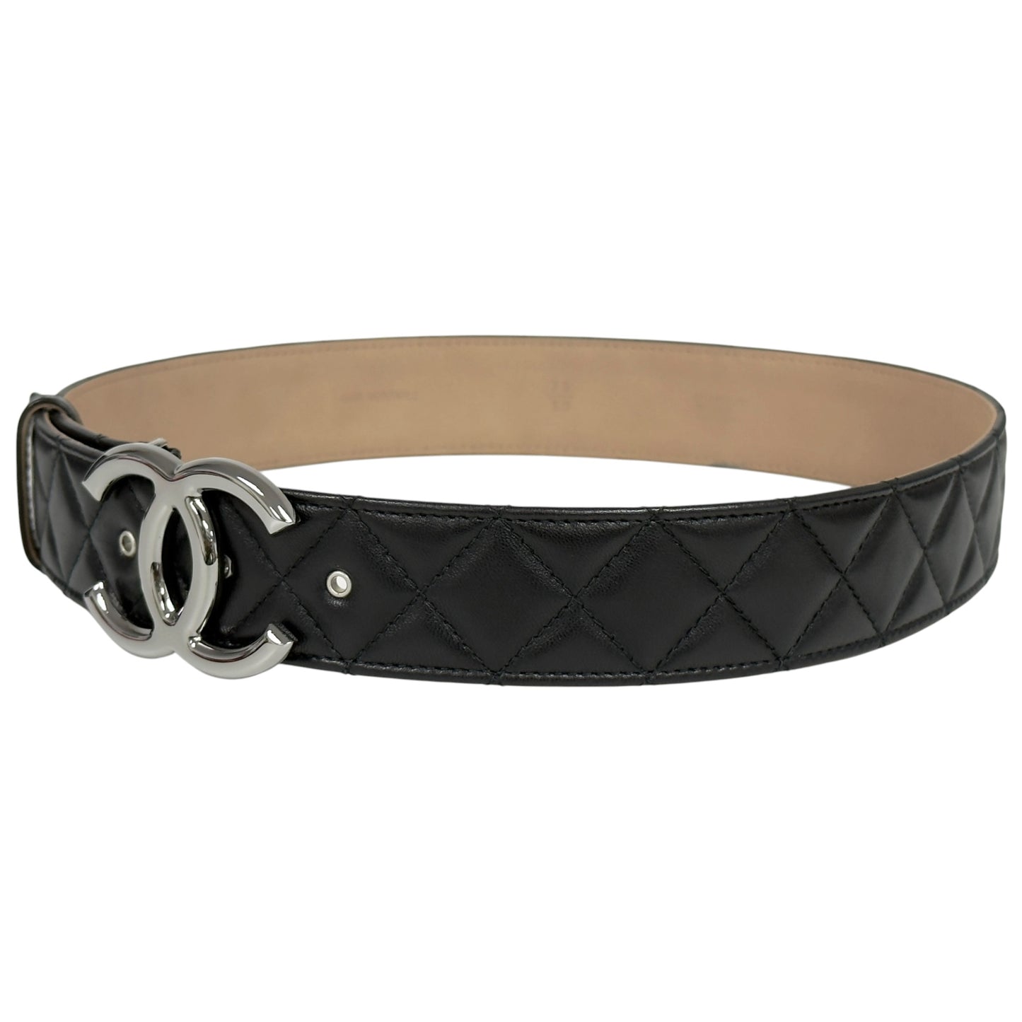 CHANEL CC 菱格紋 腰帶 38mm