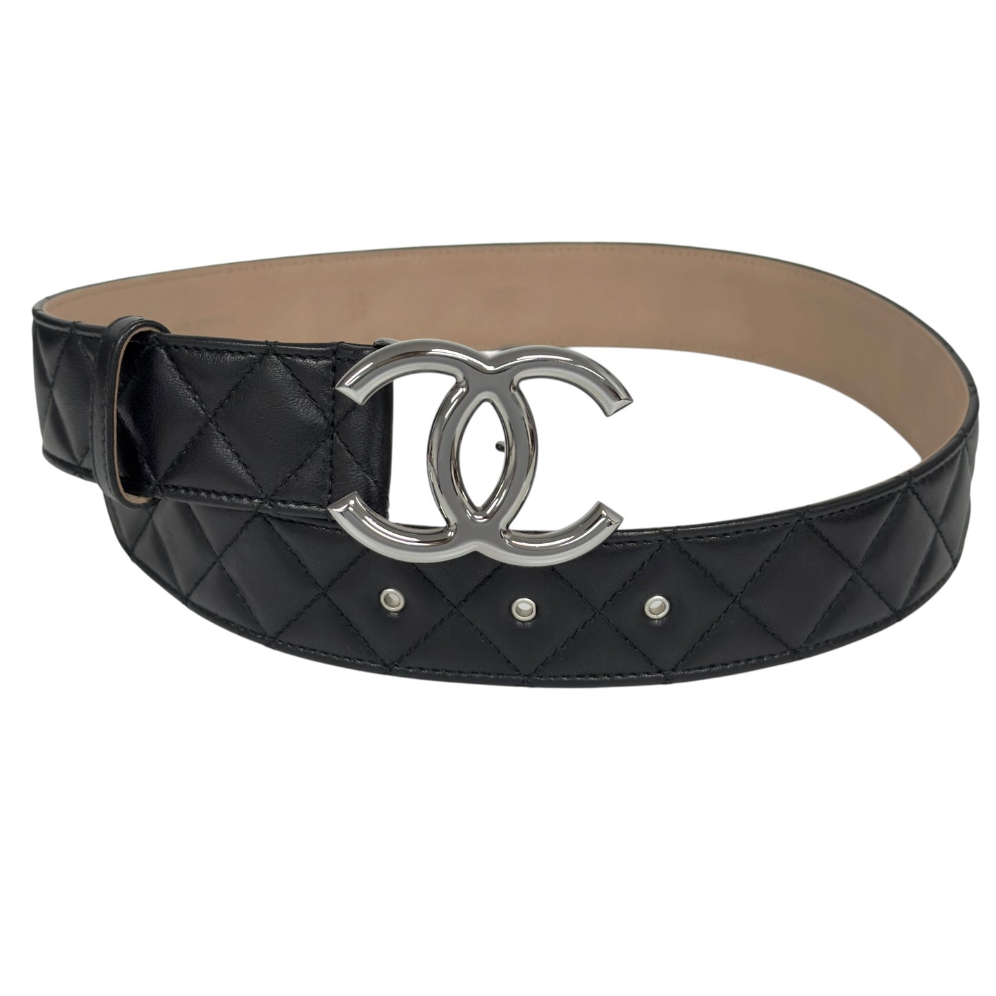 CHANEL CC 菱格紋 腰帶 38mm