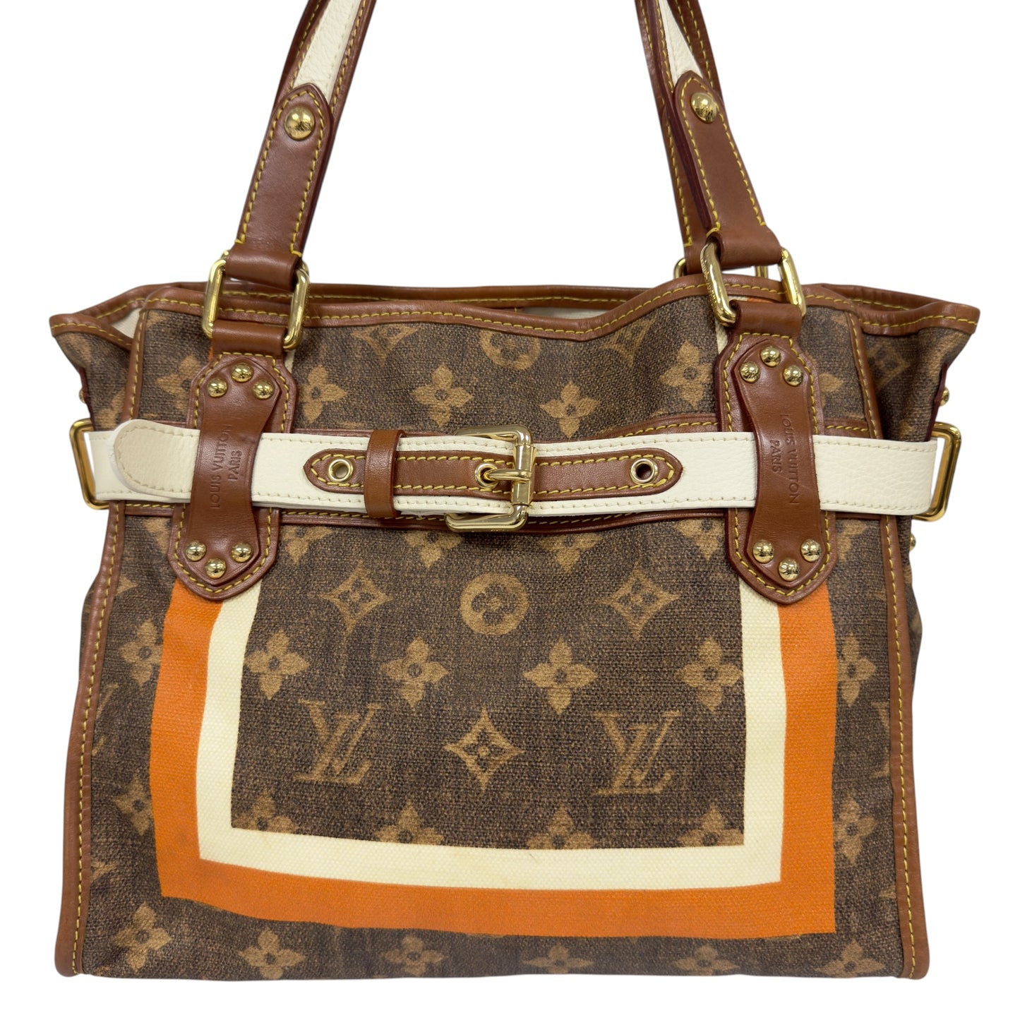 LOUIS VUITTON *罕有* Tisse Rayures 老花 肩背包