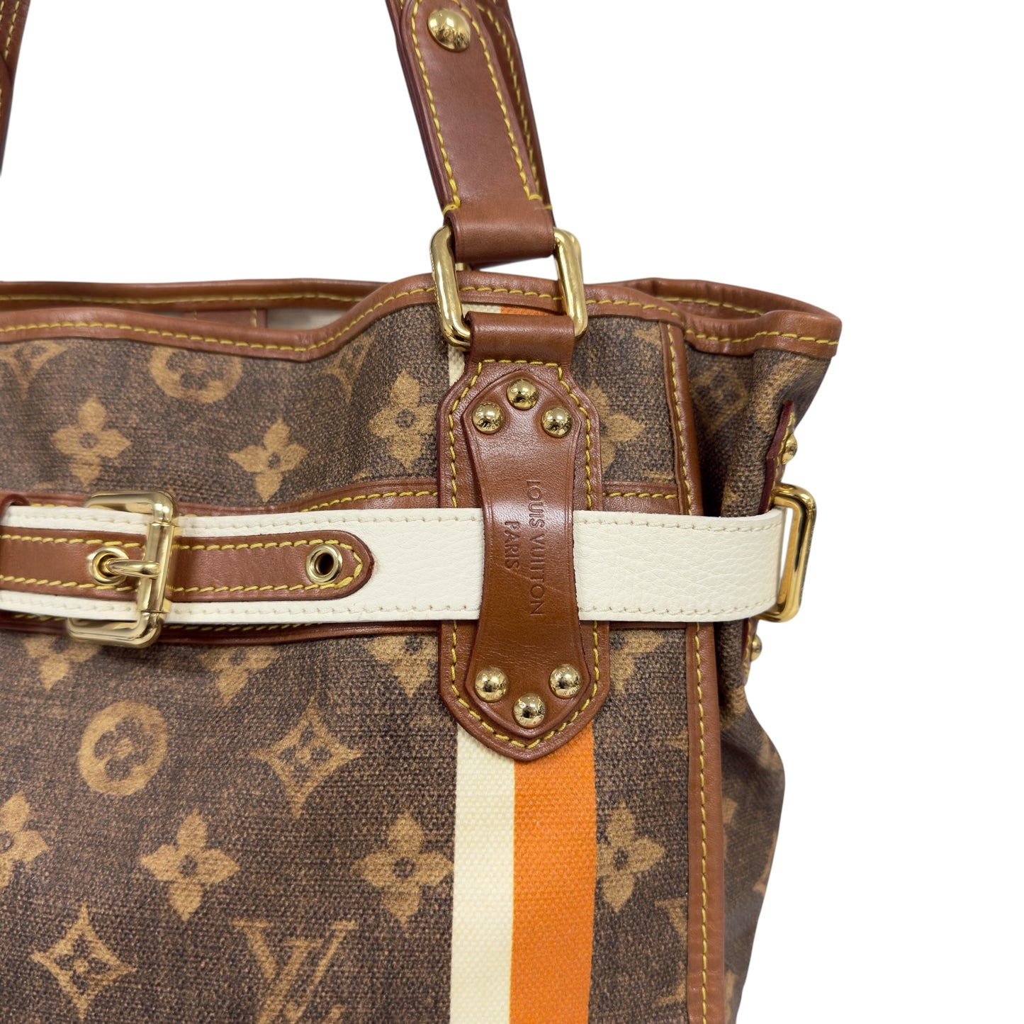 LOUIS VUITTON *罕有* Tisse Rayures 老花 肩背包