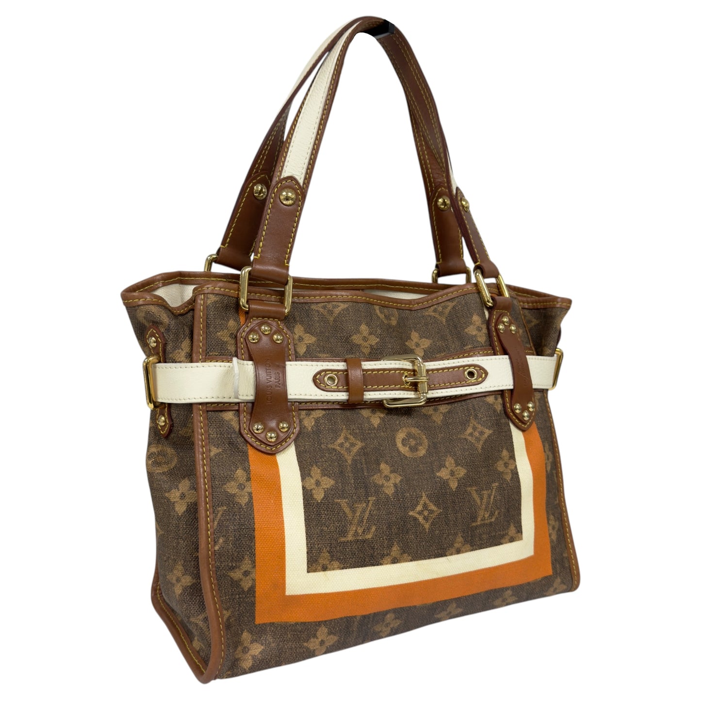 LOUIS VUITTON *罕有* Tisse Rayures 老花 肩背包