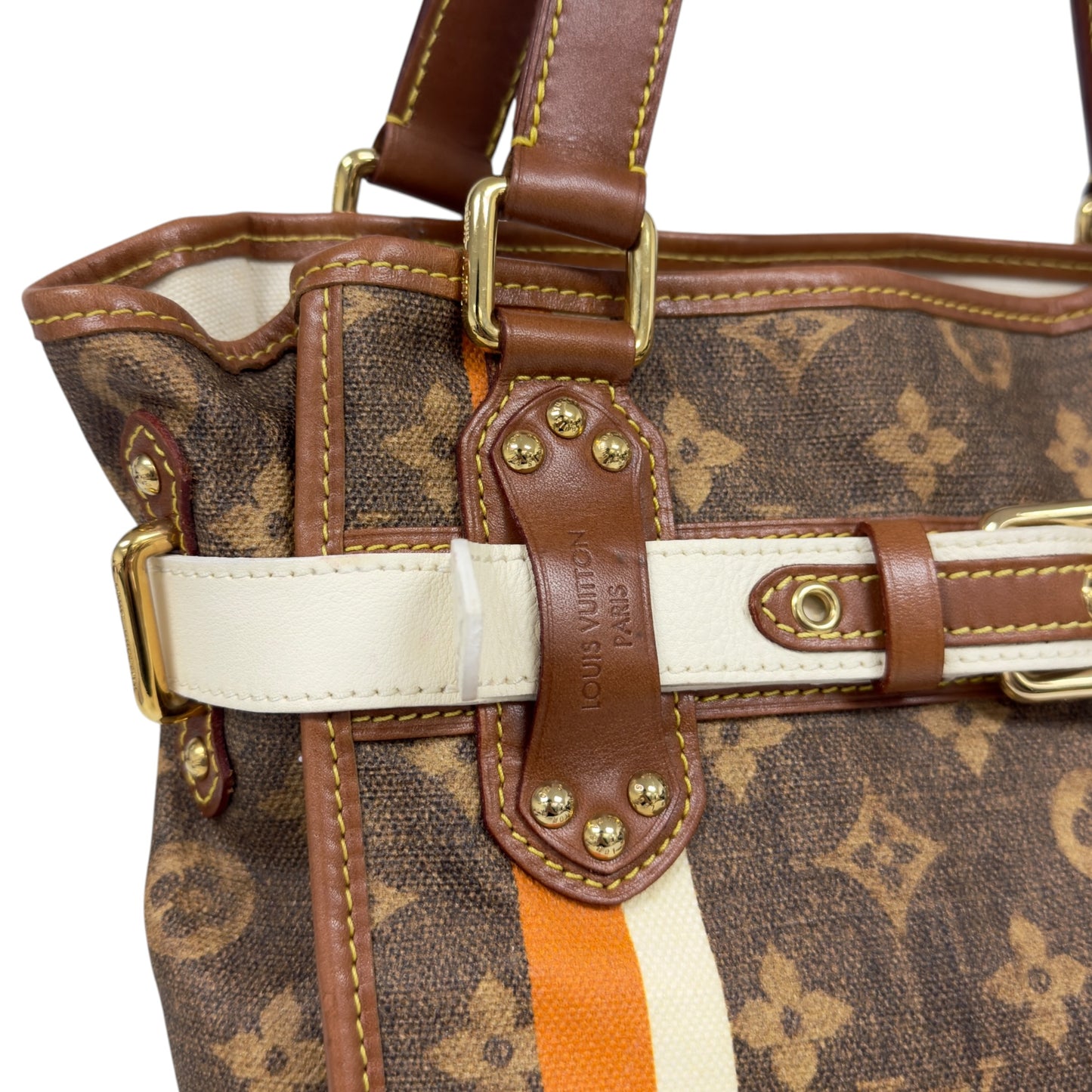 LOUIS VUITTON *罕有* Tisse Rayures 老花 肩背包