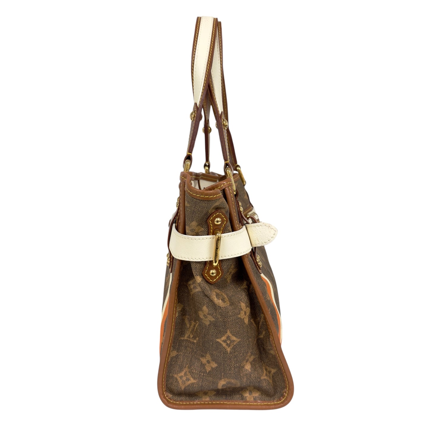 LOUIS VUITTON *罕有* Tisse Rayures 老花 肩背包