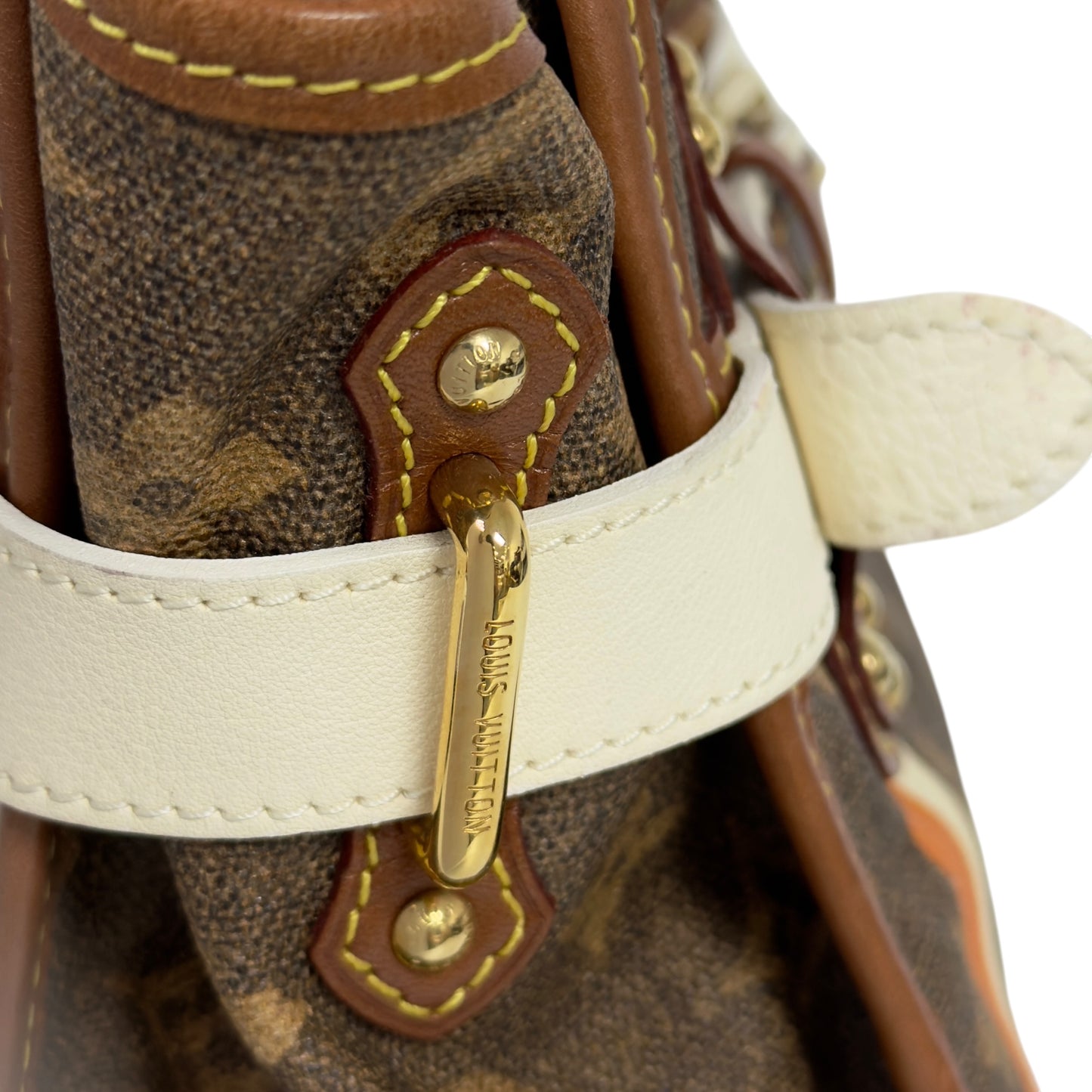 LOUIS VUITTON *罕有* Tisse Rayures 老花 肩背包