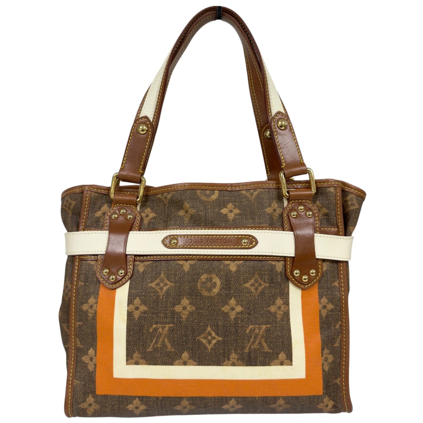LOUIS VUITTON *罕有* Tisse Rayures 老花 肩背包