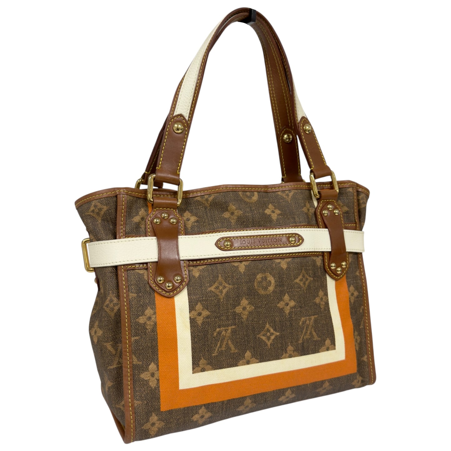 LOUIS VUITTON *罕有* Tisse Rayures 老花 肩背包