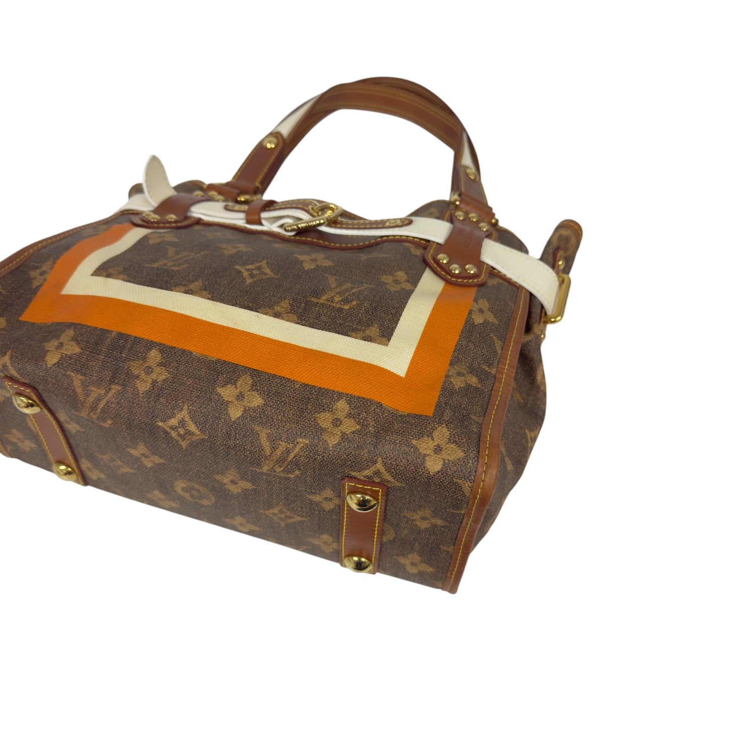 LOUIS VUITTON *罕有* Tisse Rayures 老花 肩背包