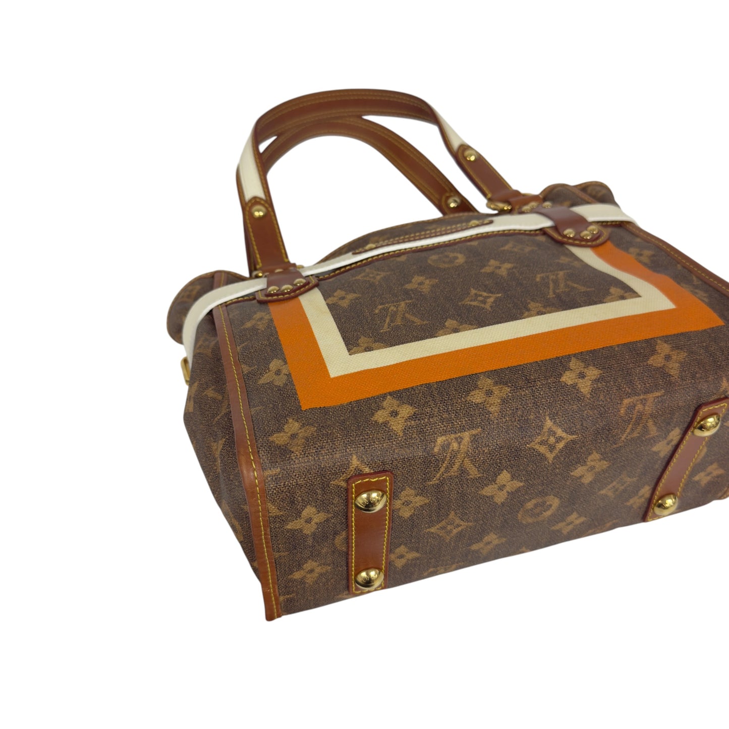 LOUIS VUITTON *罕有* Tisse Rayures 老花 肩背包