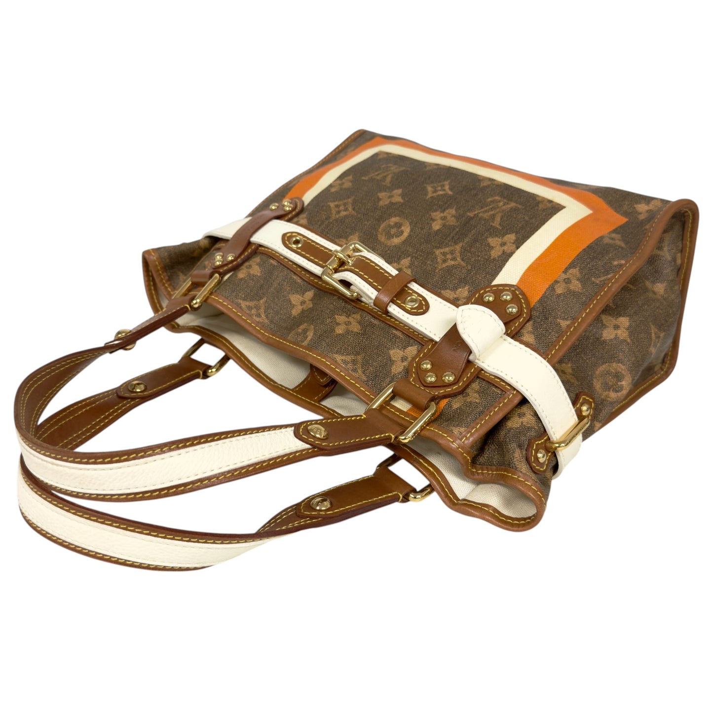 LOUIS VUITTON *罕有* Tisse Rayures 老花 肩背包