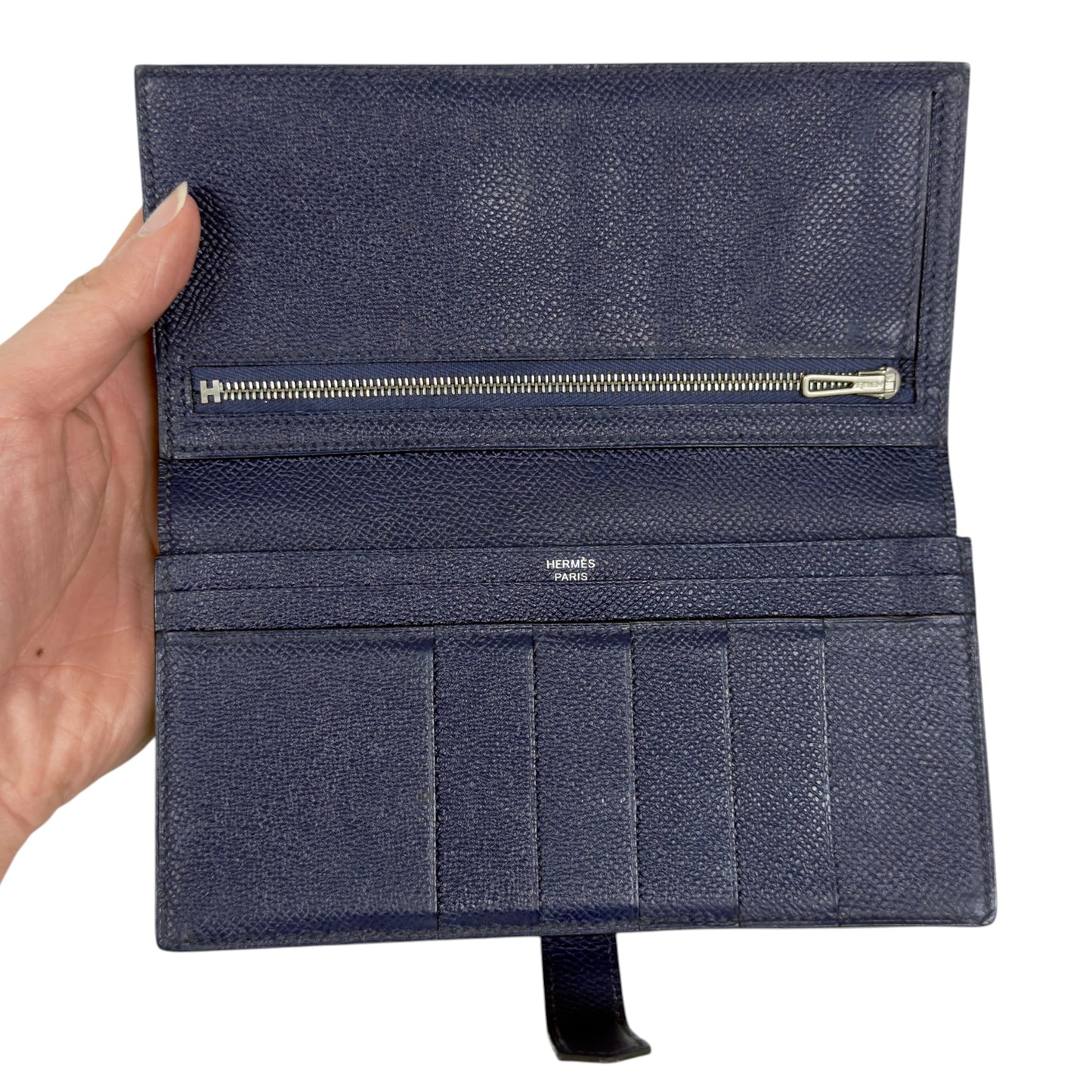 HERMES Béarn 長銀包 X刻