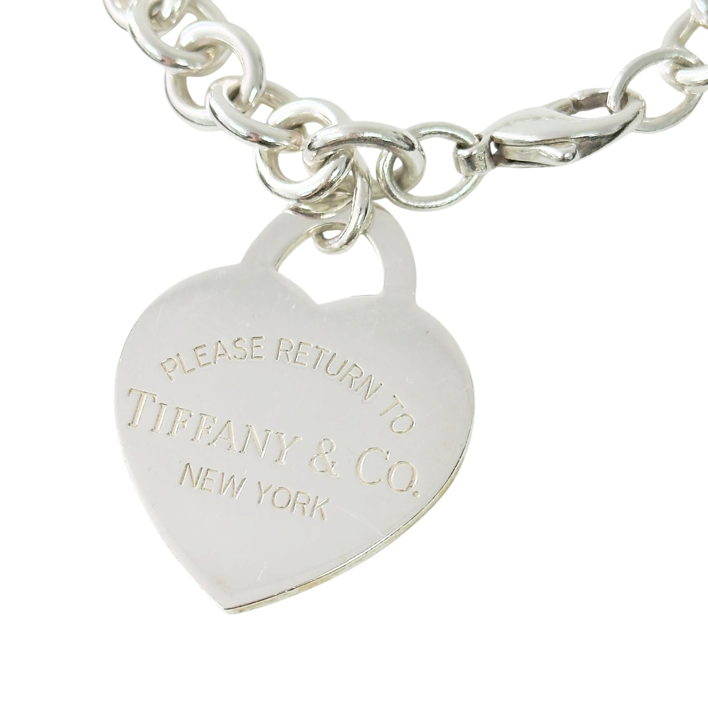 TIFFANY & CO. *罕有* Return To Tiffany 純銀 大愛心💗 手鏈