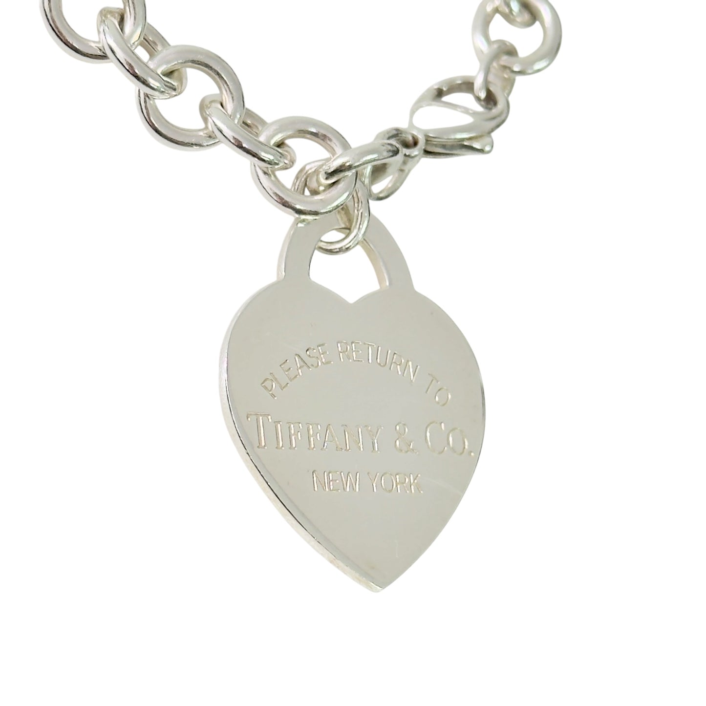 TIFFANY & CO. *罕有* Return To Tiffany 純銀 大愛心💗 手鏈