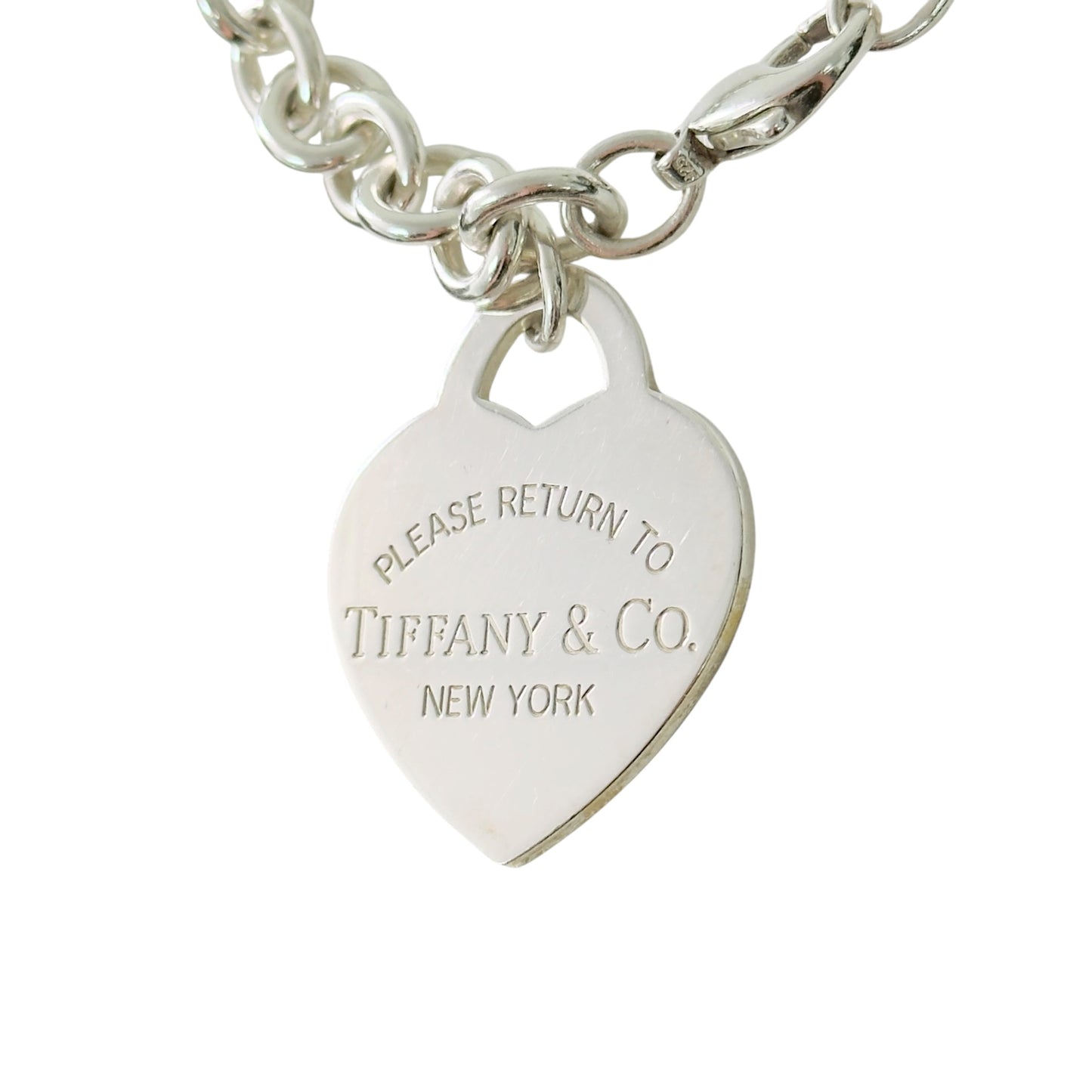 TIFFANY & CO. *罕有* Return To Tiffany 純銀 大愛心💗 手鏈