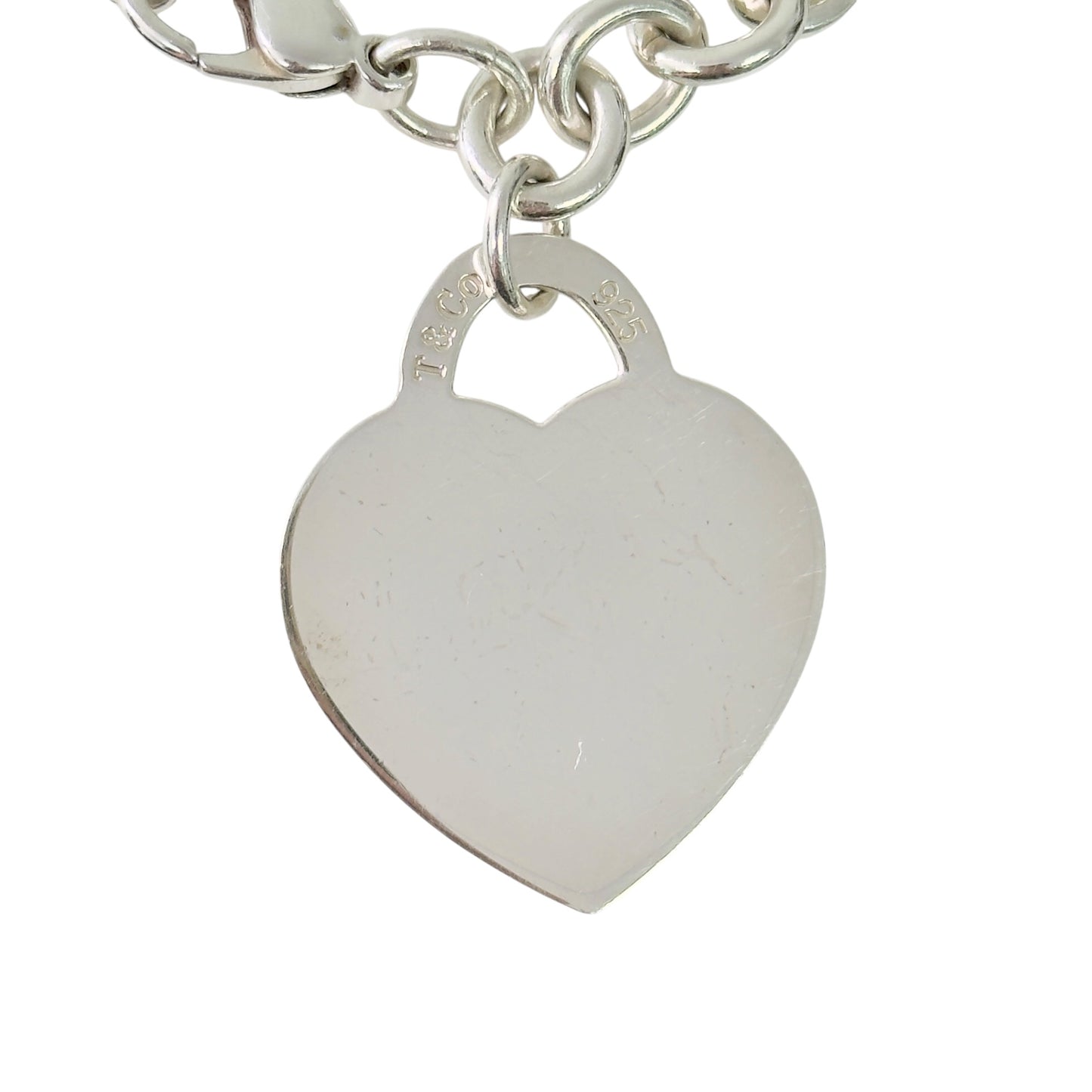 TIFFANY & CO. *罕有* Return To Tiffany 純銀 大愛心💗 手鏈
