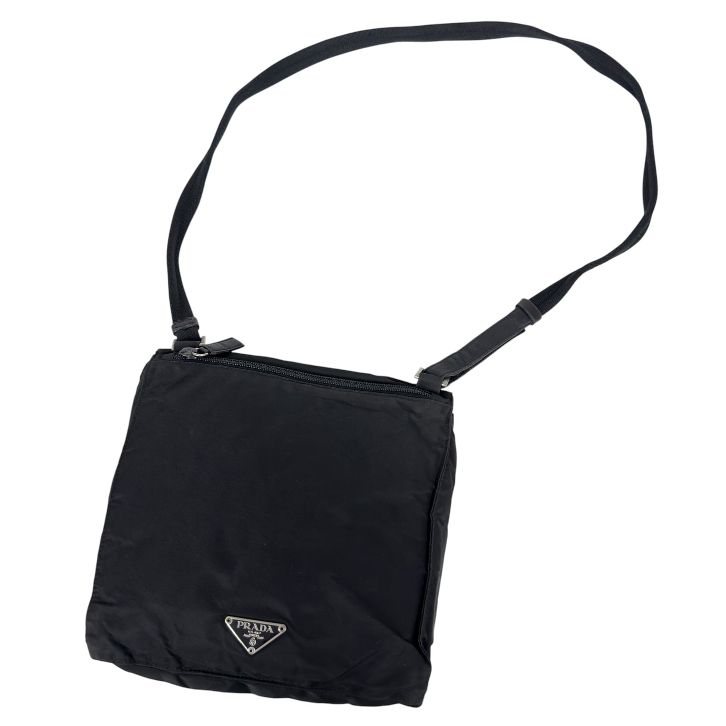 PRADA 中古 三角標 斜揹袋