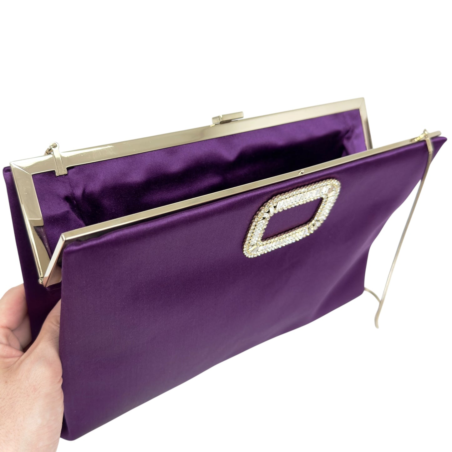 ROGER VIVIER 水鑽方扣 2用包