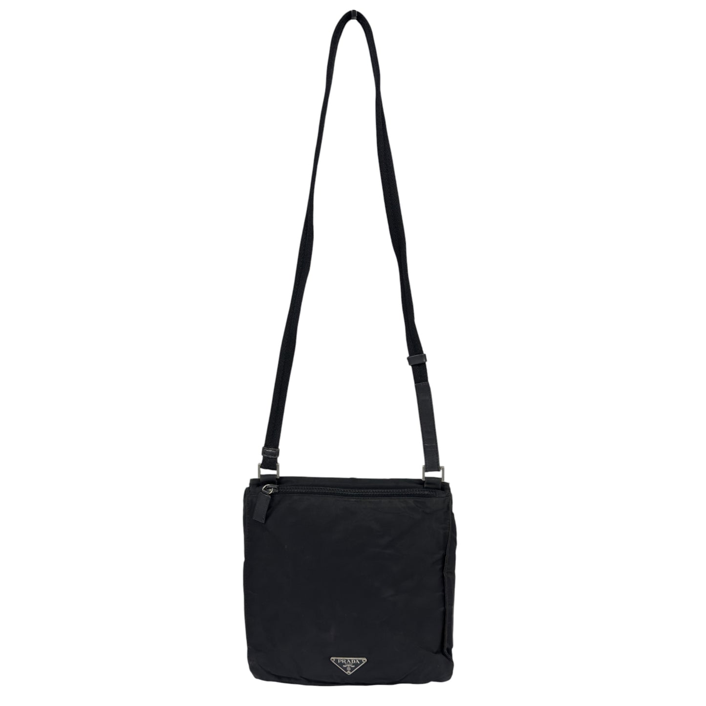 PRADA 中古 三角標 斜揹袋
