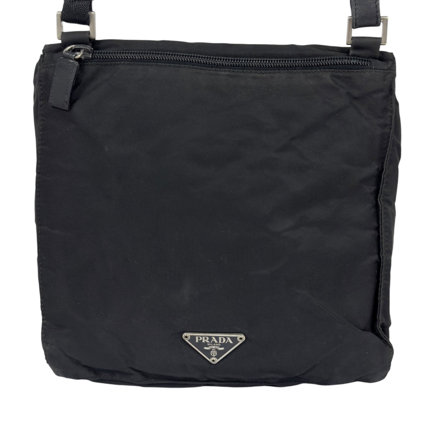 PRADA 中古 三角標 斜揹袋