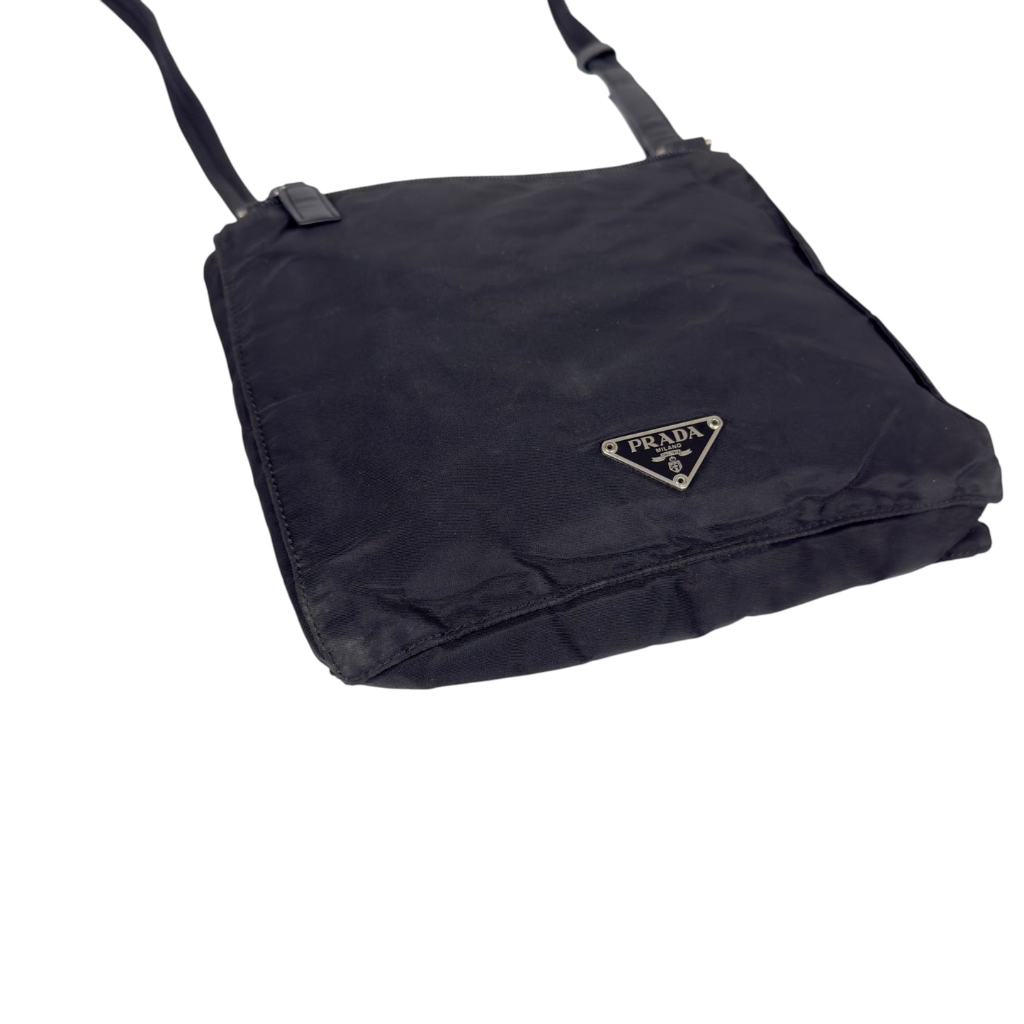 PRADA 中古 三角標 斜揹袋