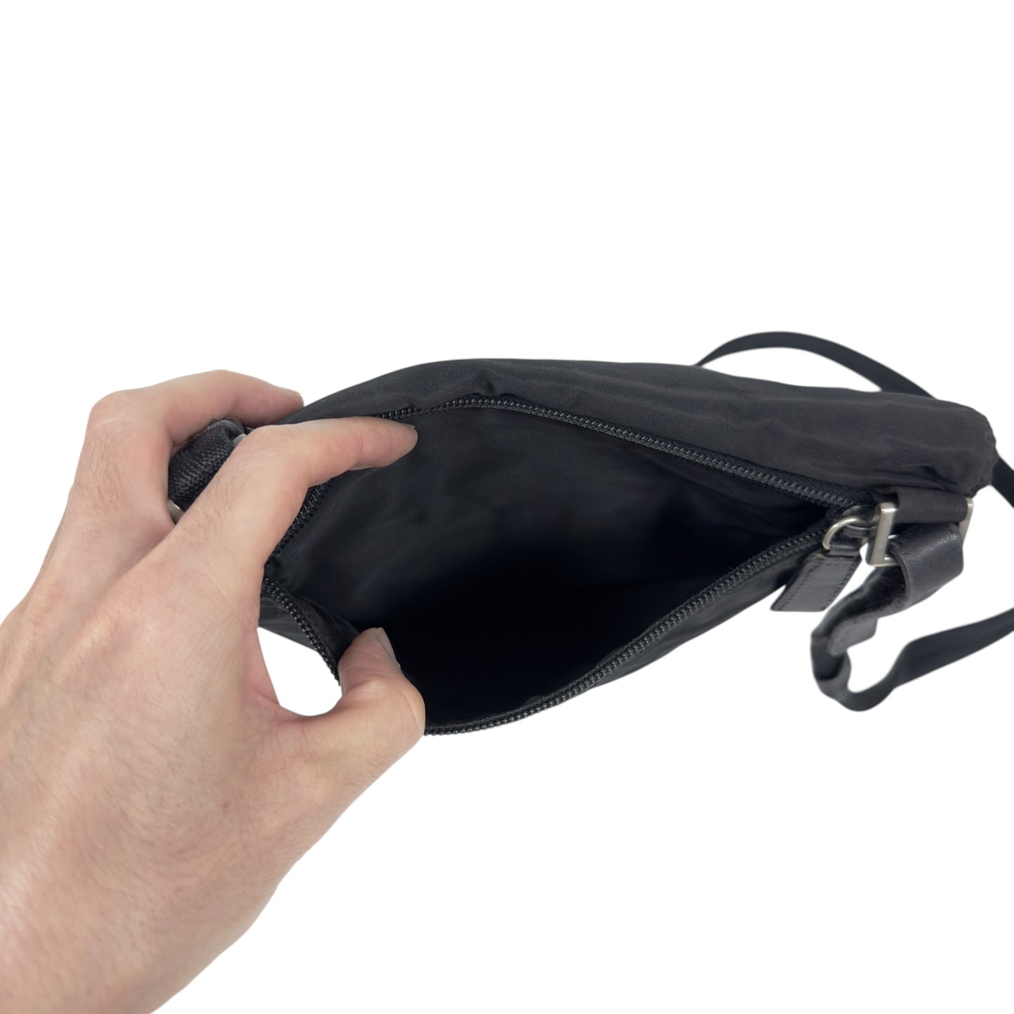 PRADA 中古 三角標 斜揹袋
