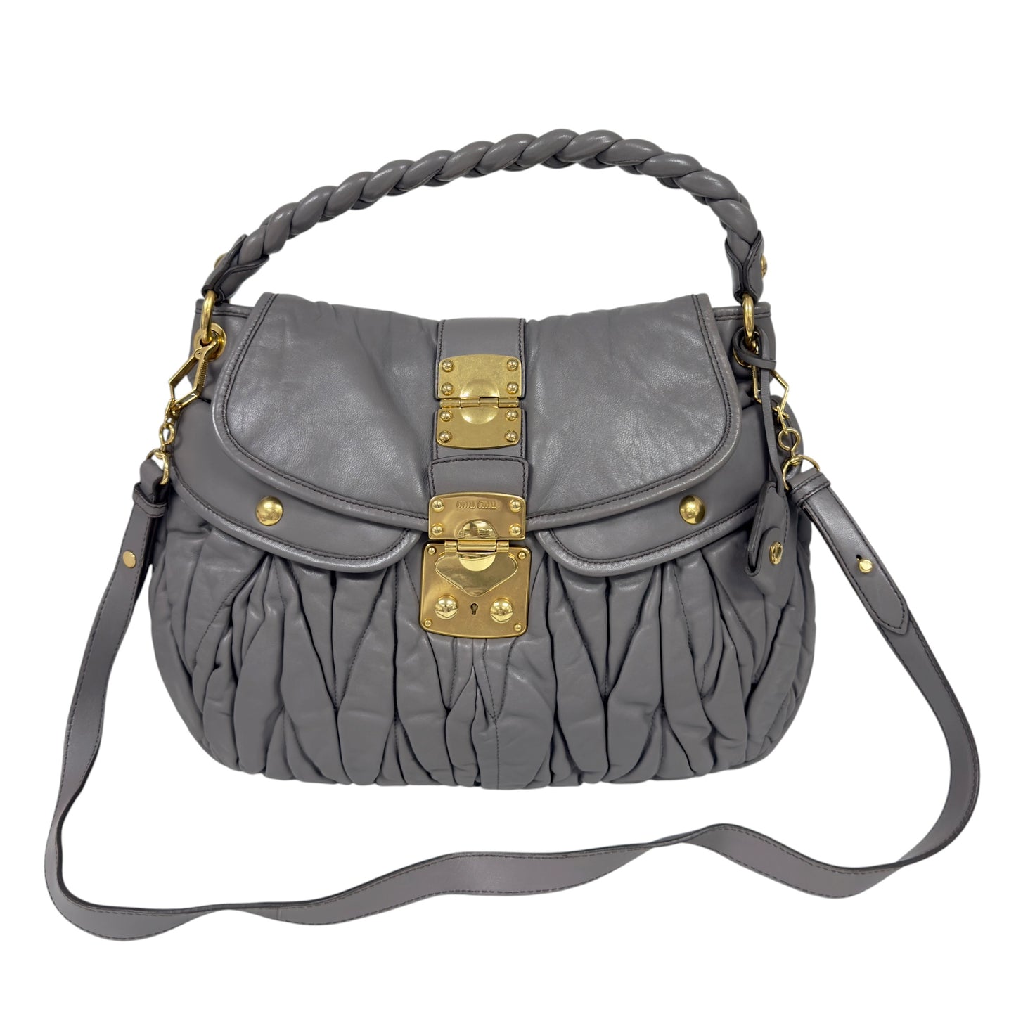 MIU MIU Coffer 皺摺 2用袋