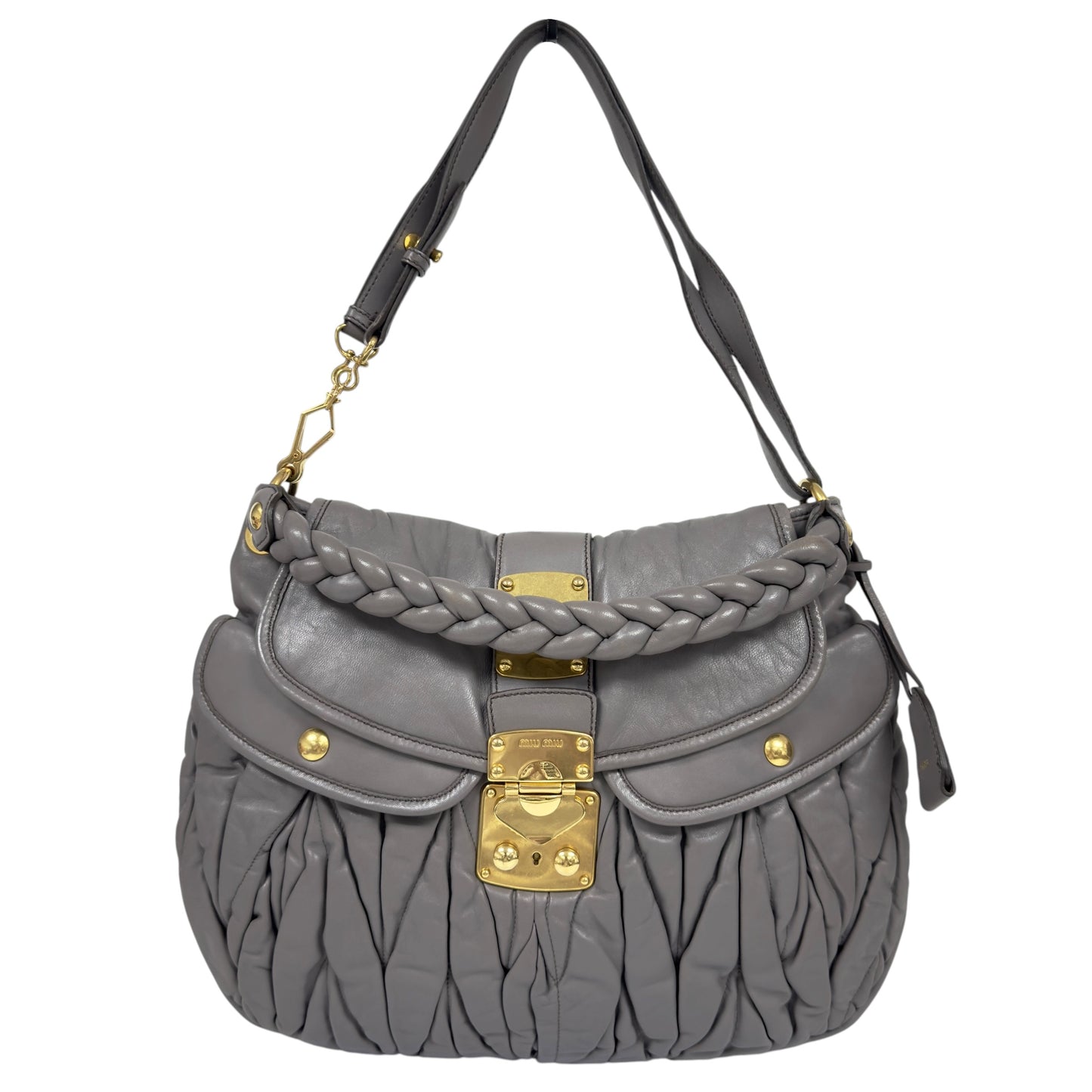 MIU MIU Coffer 皺摺 2用袋