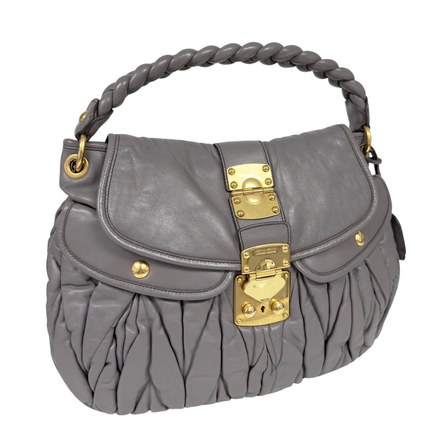 MIU MIU Coffer 皺摺 2用袋