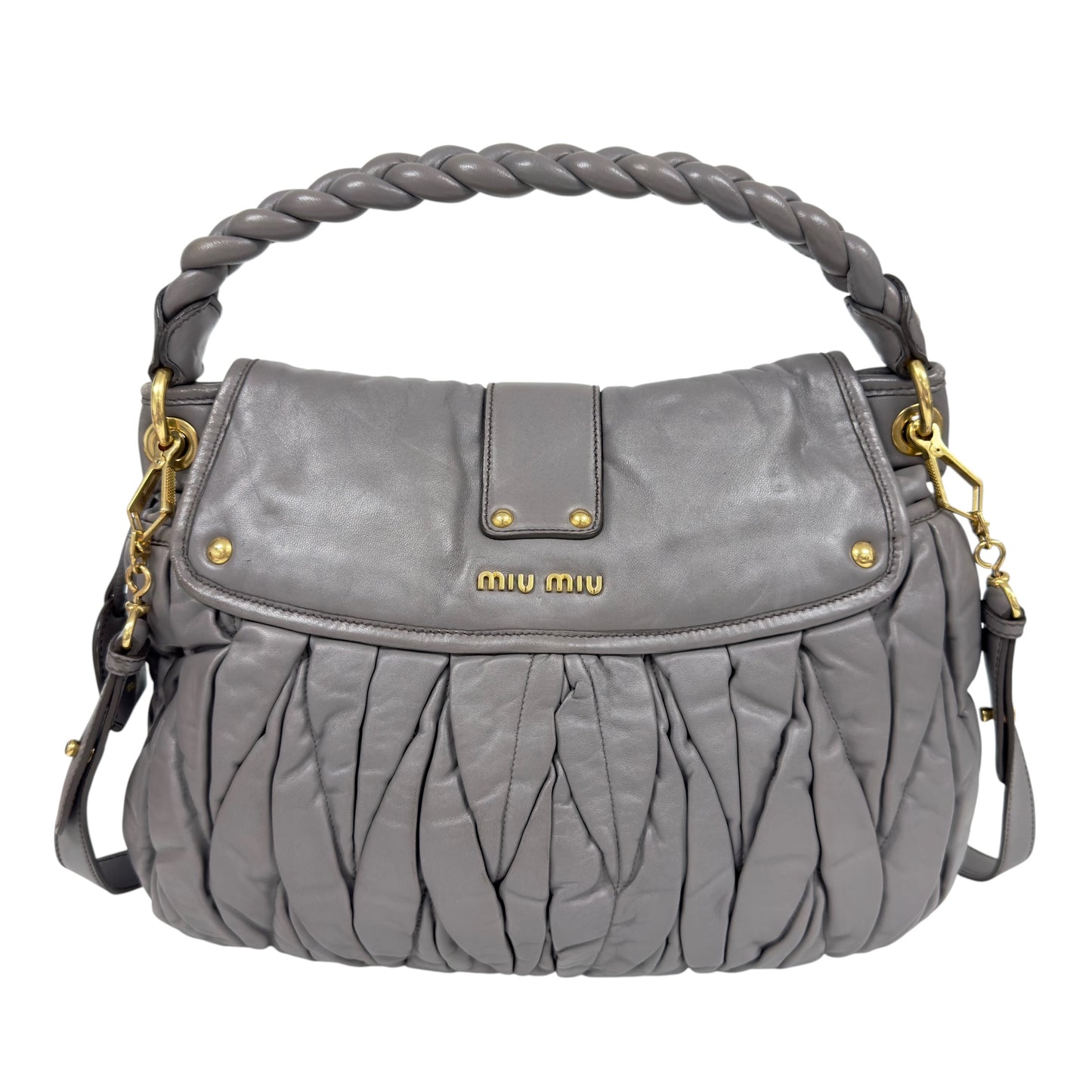 MIU MIU Coffer 皺摺 2用袋
