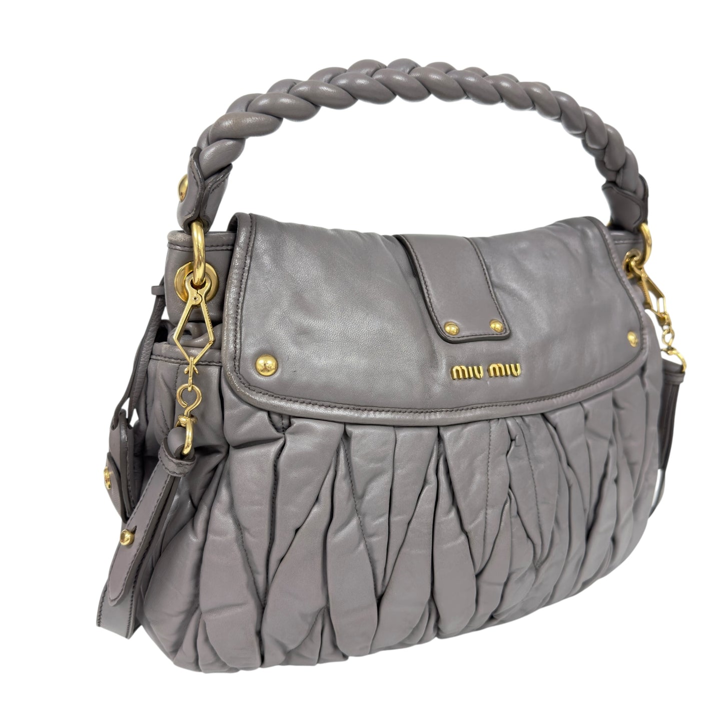 MIU MIU Coffer 皺摺 2用袋