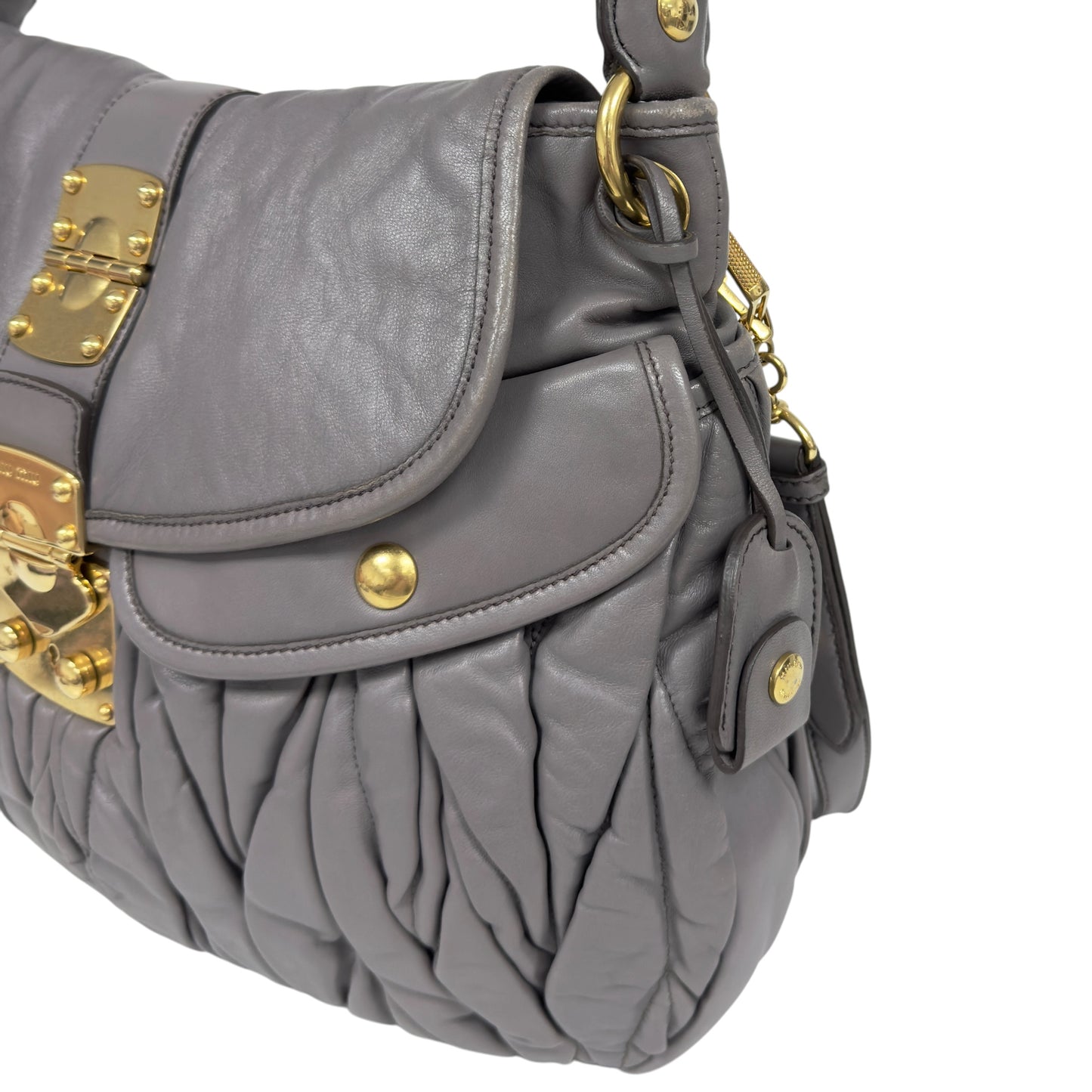 MIU MIU Coffer 皺摺 2用袋