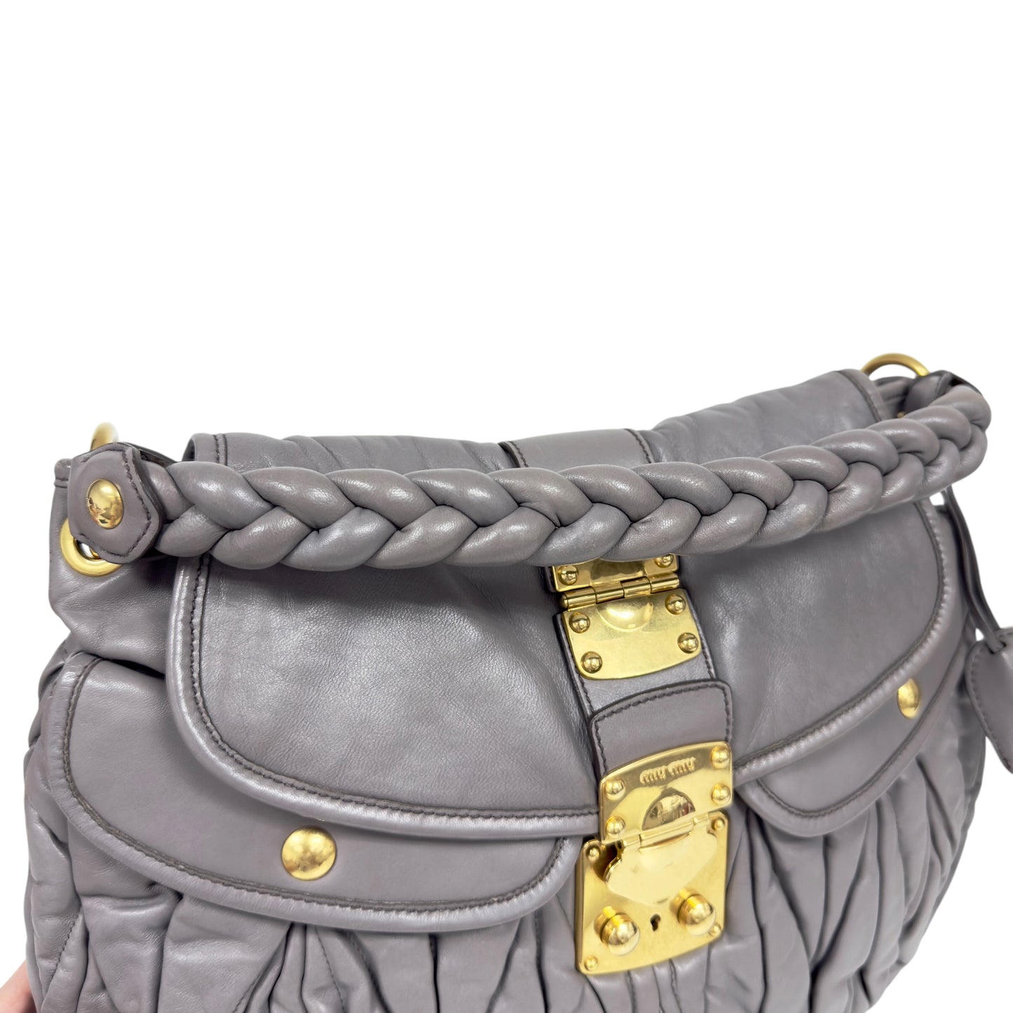 MIU MIU Coffer 皺摺 2用袋