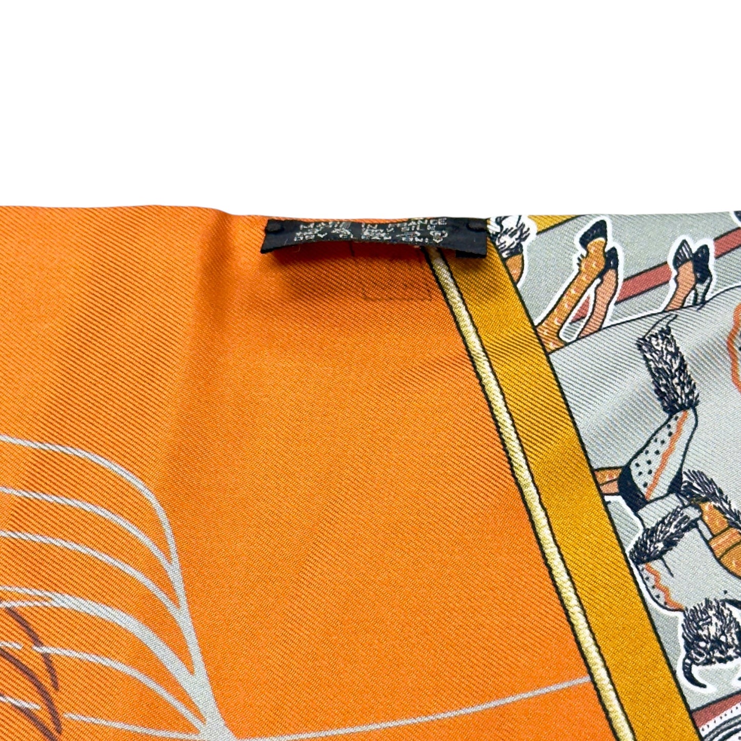 HERMES Carre en Carres Maxi Twilly 長絲巾
