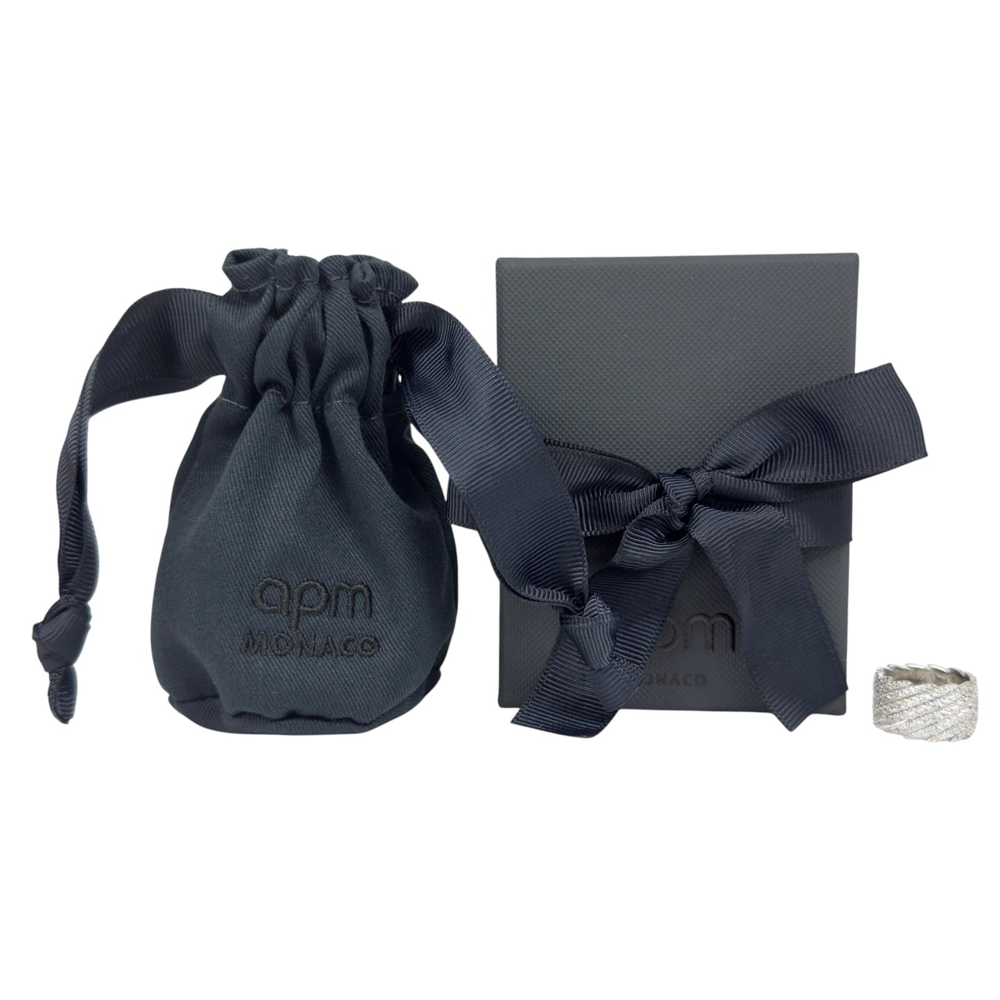 APM Monaco 水鑽 滿天星 純銀 戒指