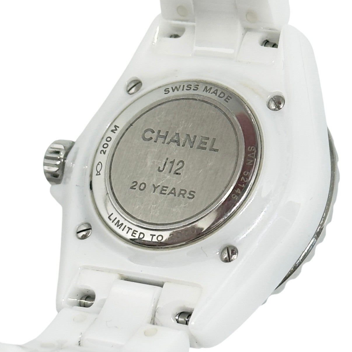 CHANEL *限量* J12 經典元素 塗鴉 鑽石點綴 石英手表