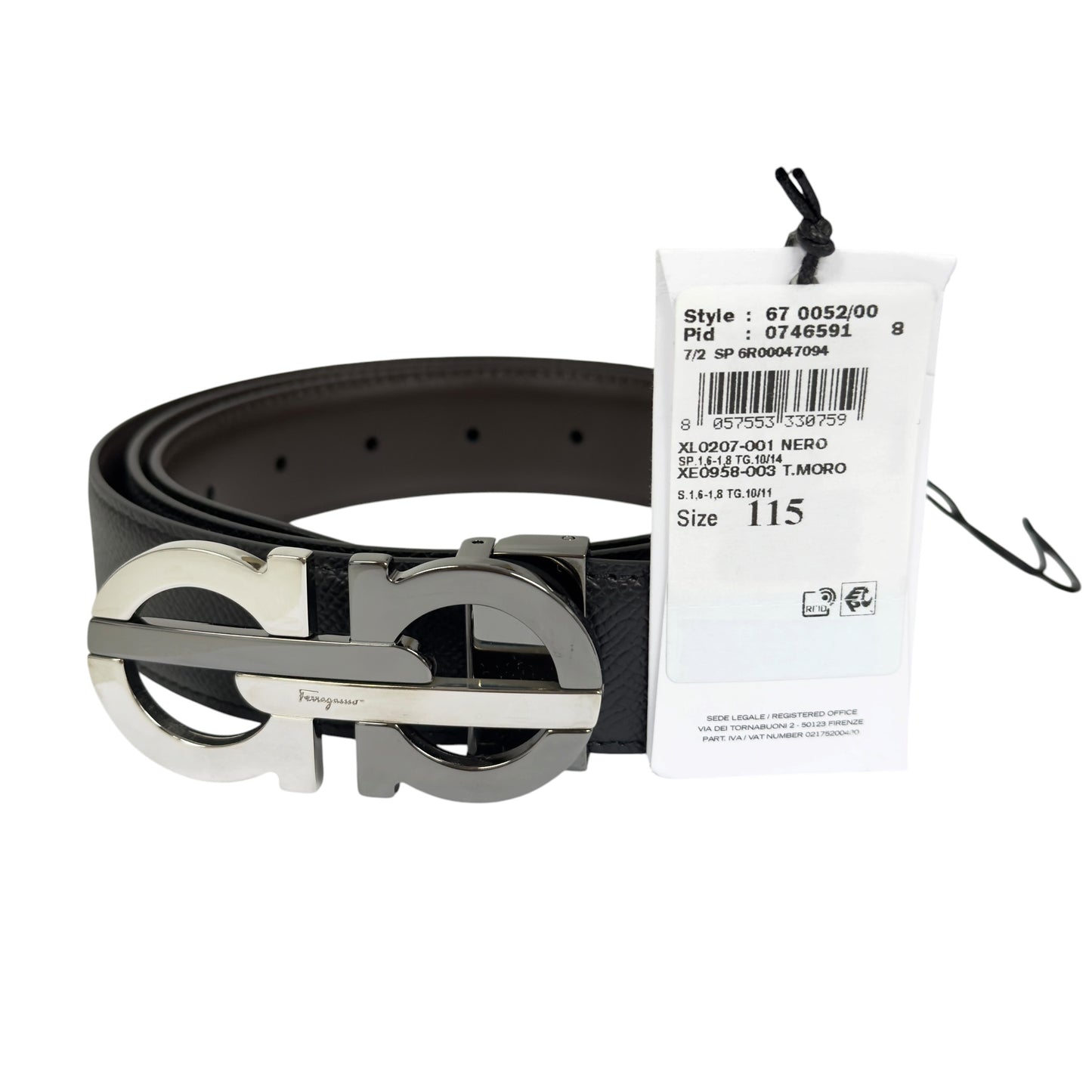 SALVATORE FERRAGAMO 雙面 腰帶 32mm