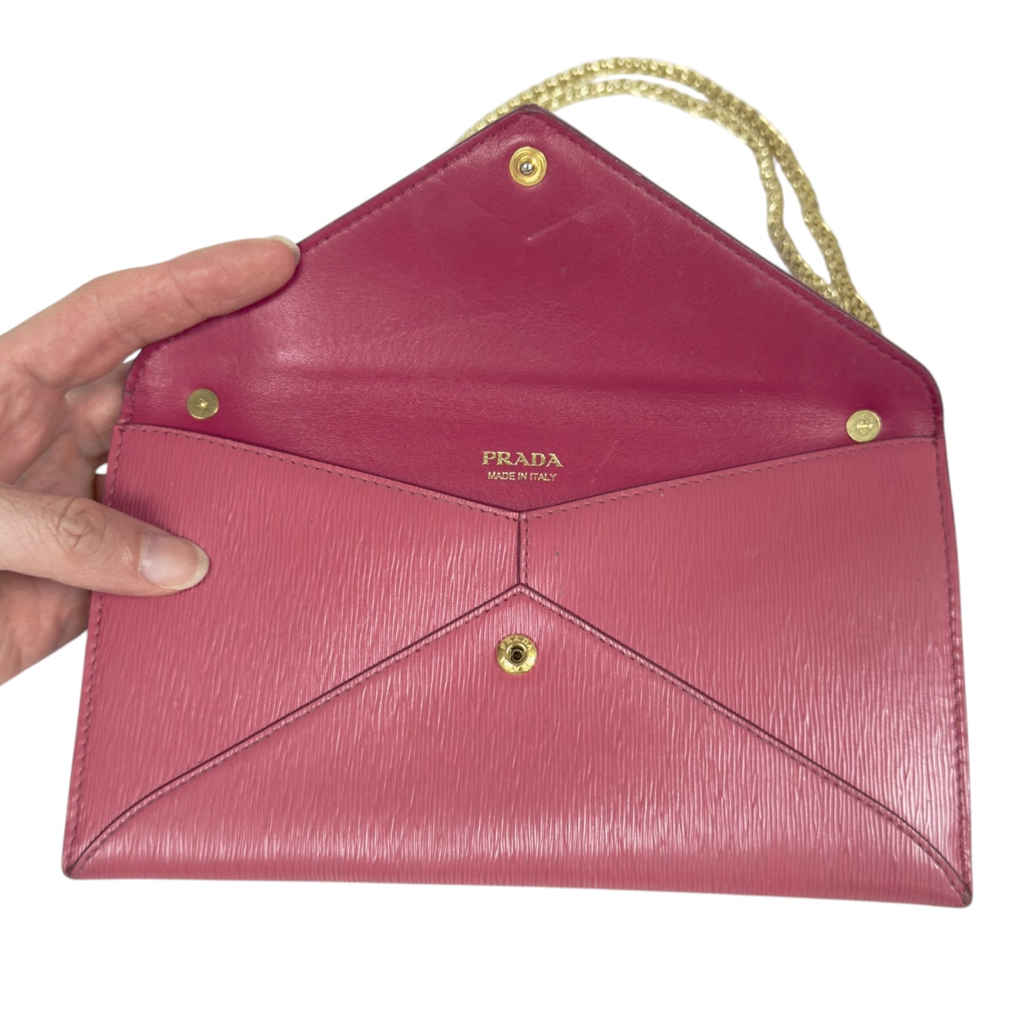 PRADA *自加鏈＞送無品牌扣＋無品牌鏈帶* 2用袋
