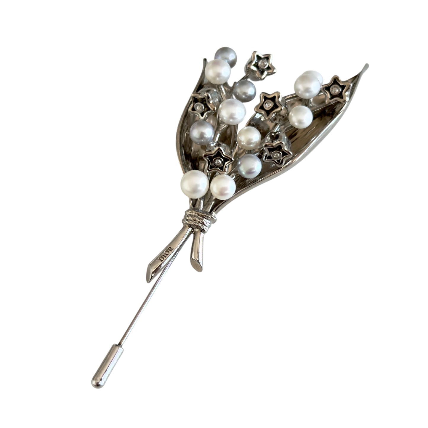 DIOR Lily of the Valley 珍珠 胸針