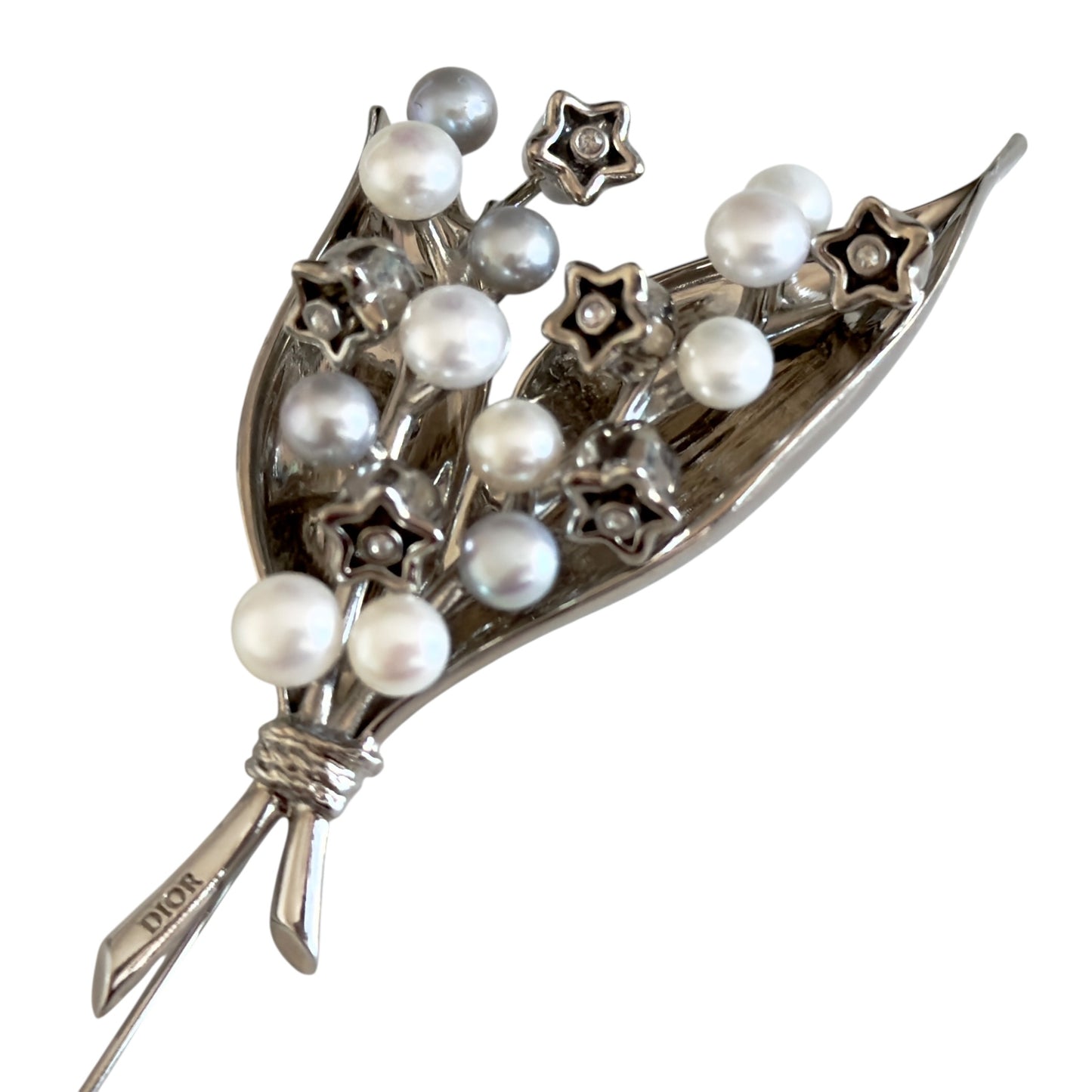 DIOR Lily of the Valley 珍珠 胸針