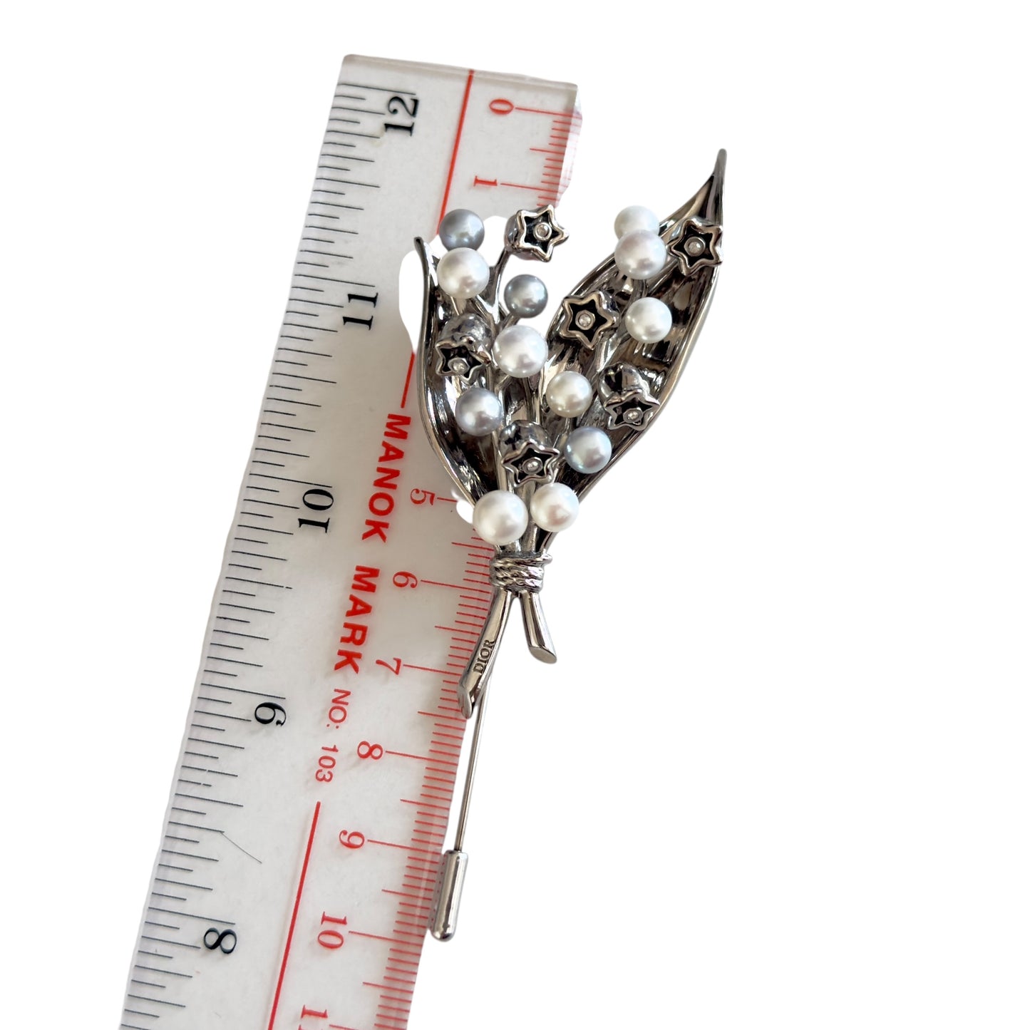 DIOR Lily of the Valley 珍珠 胸針