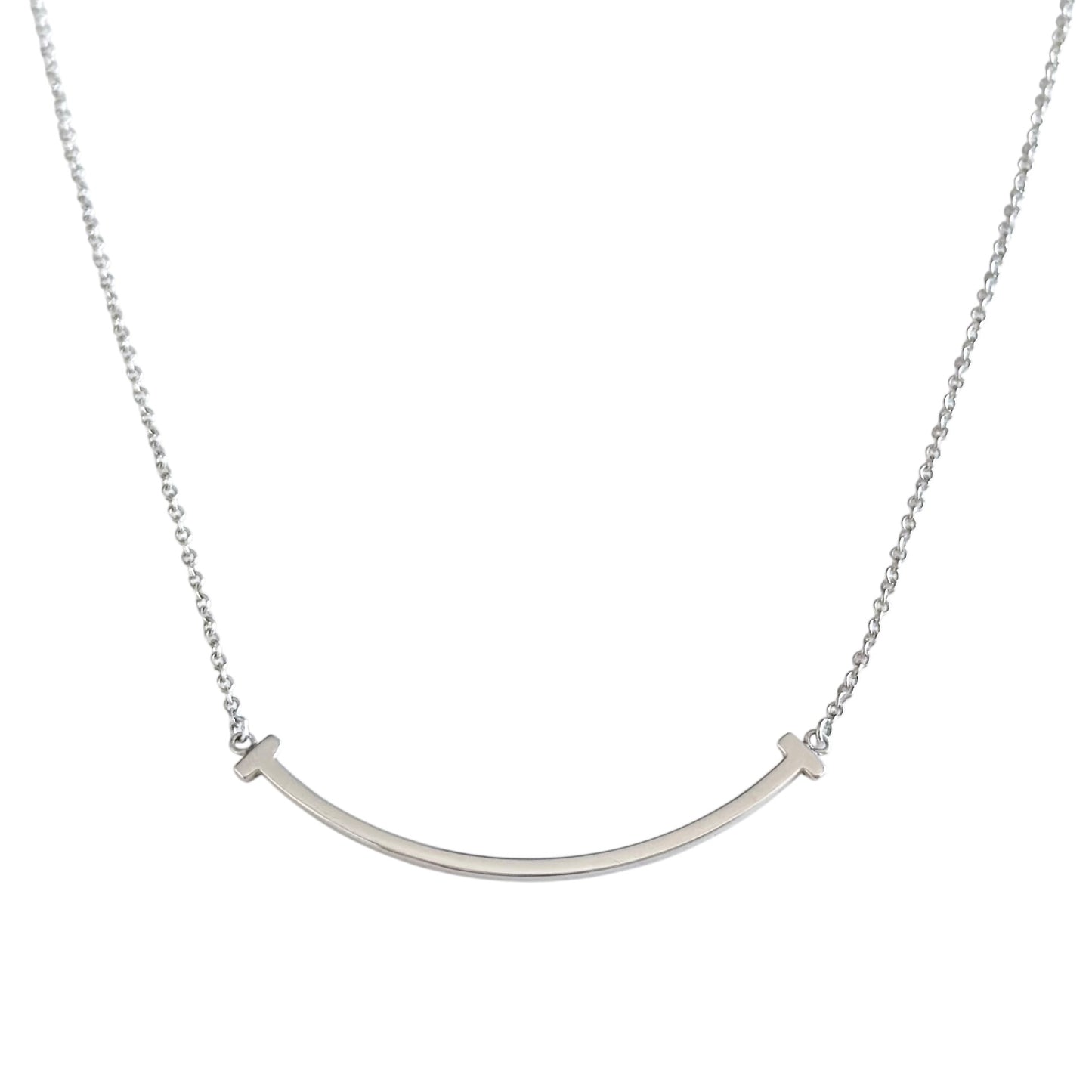 TIFFANY & CO. Tiffany T Smile 純銀 頸鏈