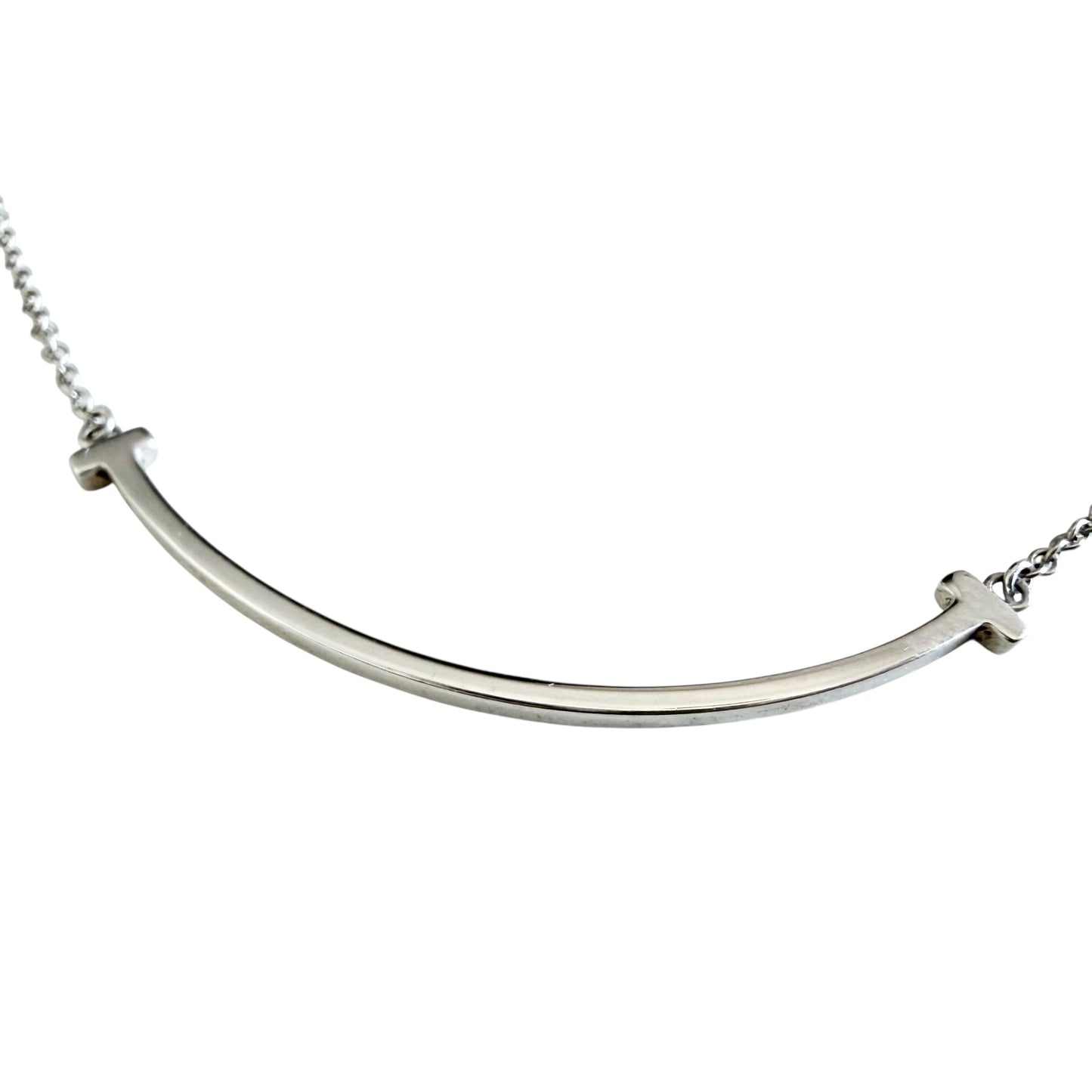 TIFFANY & CO. Tiffany T Smile 純銀 頸鏈