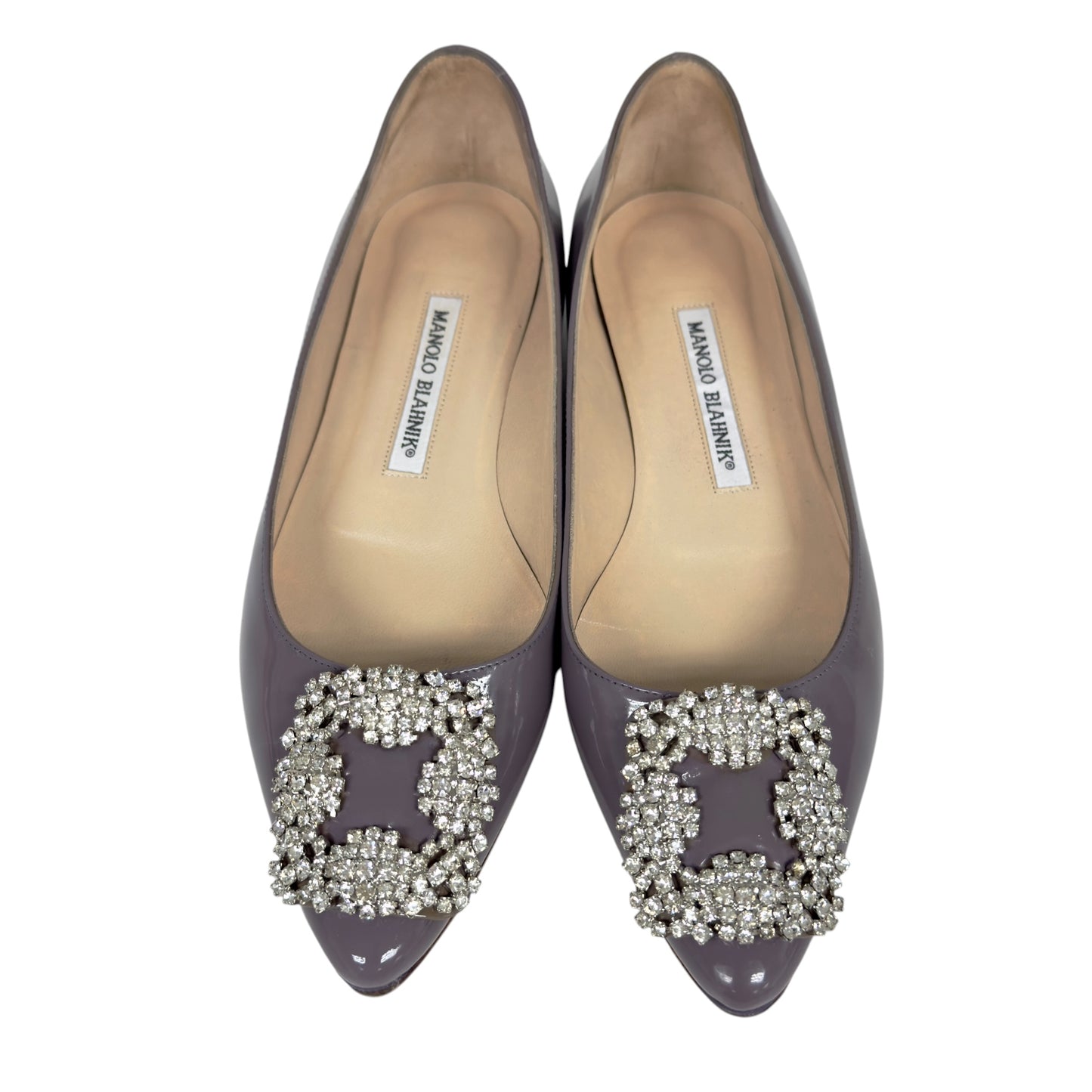 Manolo Blahnik 水鑽扣 平底鞋